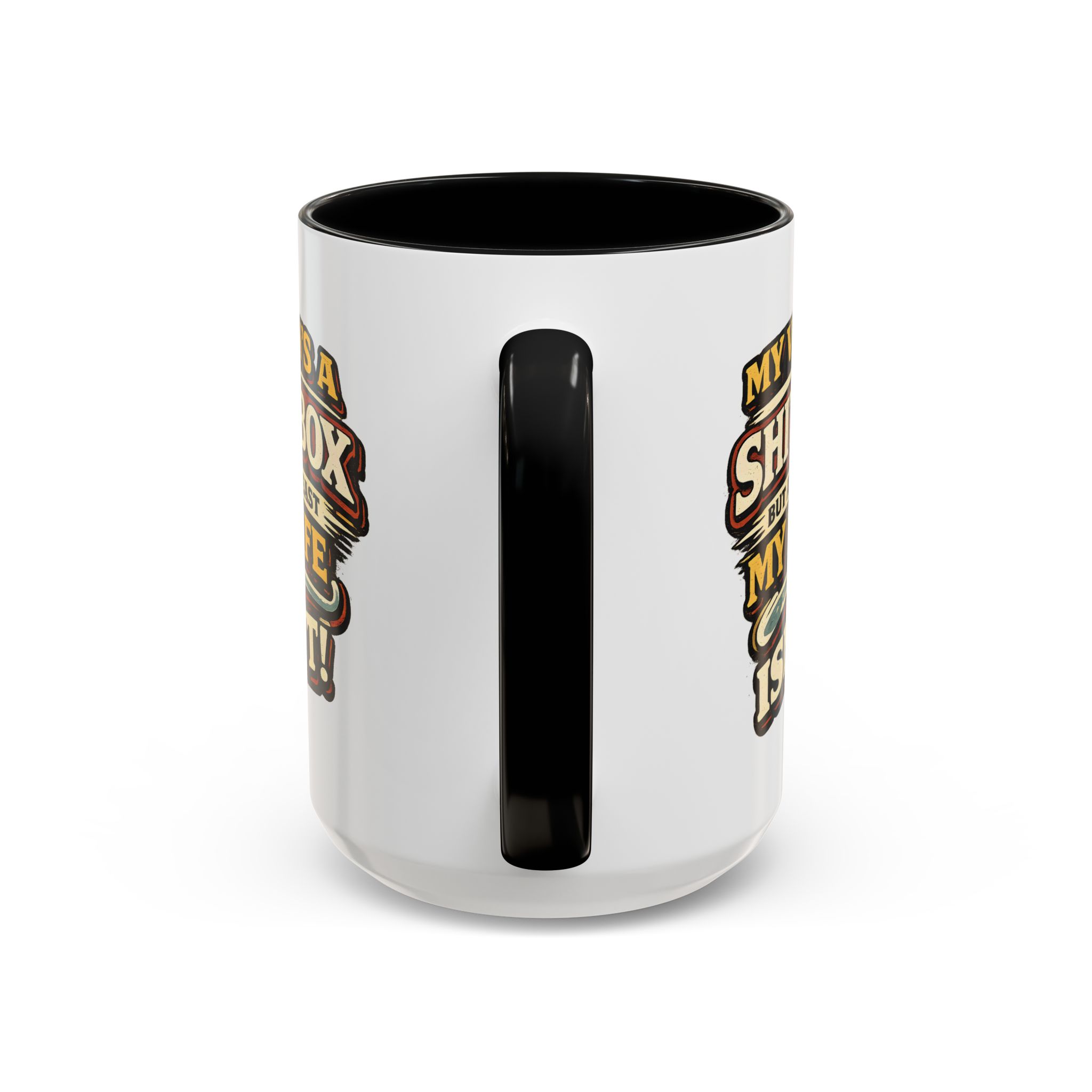 Accent Coffee Mug (11, 15oz) — "My Van`s A Shitbox" Design F**K-Line