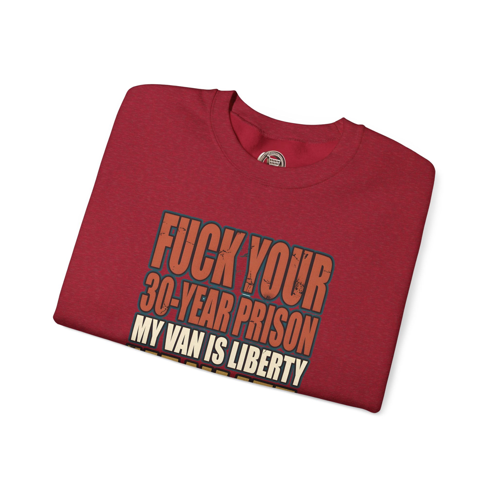 Unisex Heavy Blend™ Crewneck Sweatshirt — "Fuck Your 30 Year" Design F**K-Line