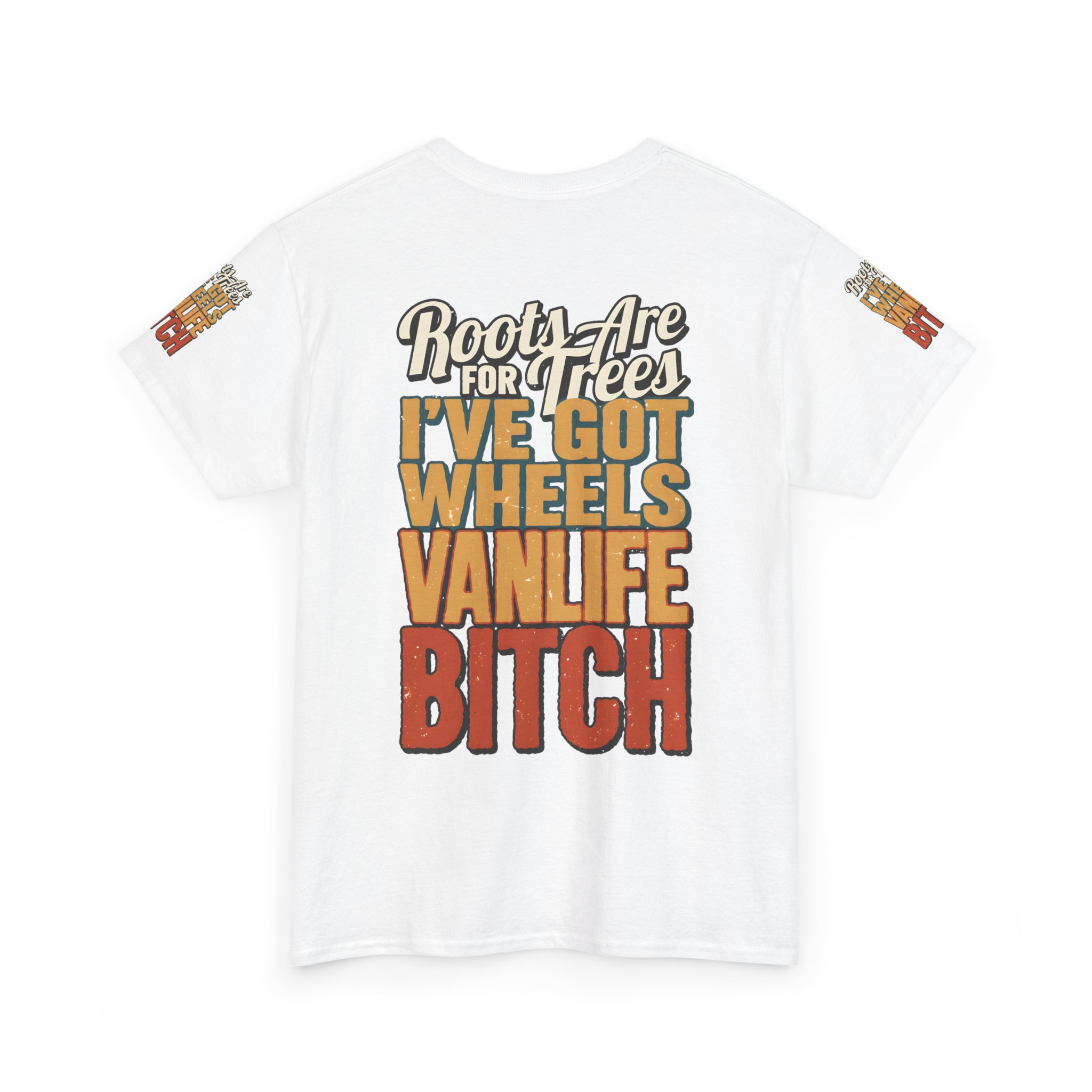 Unisex Heavy Cotton Tee — "Roots Are For Trees" Design F**K-Line