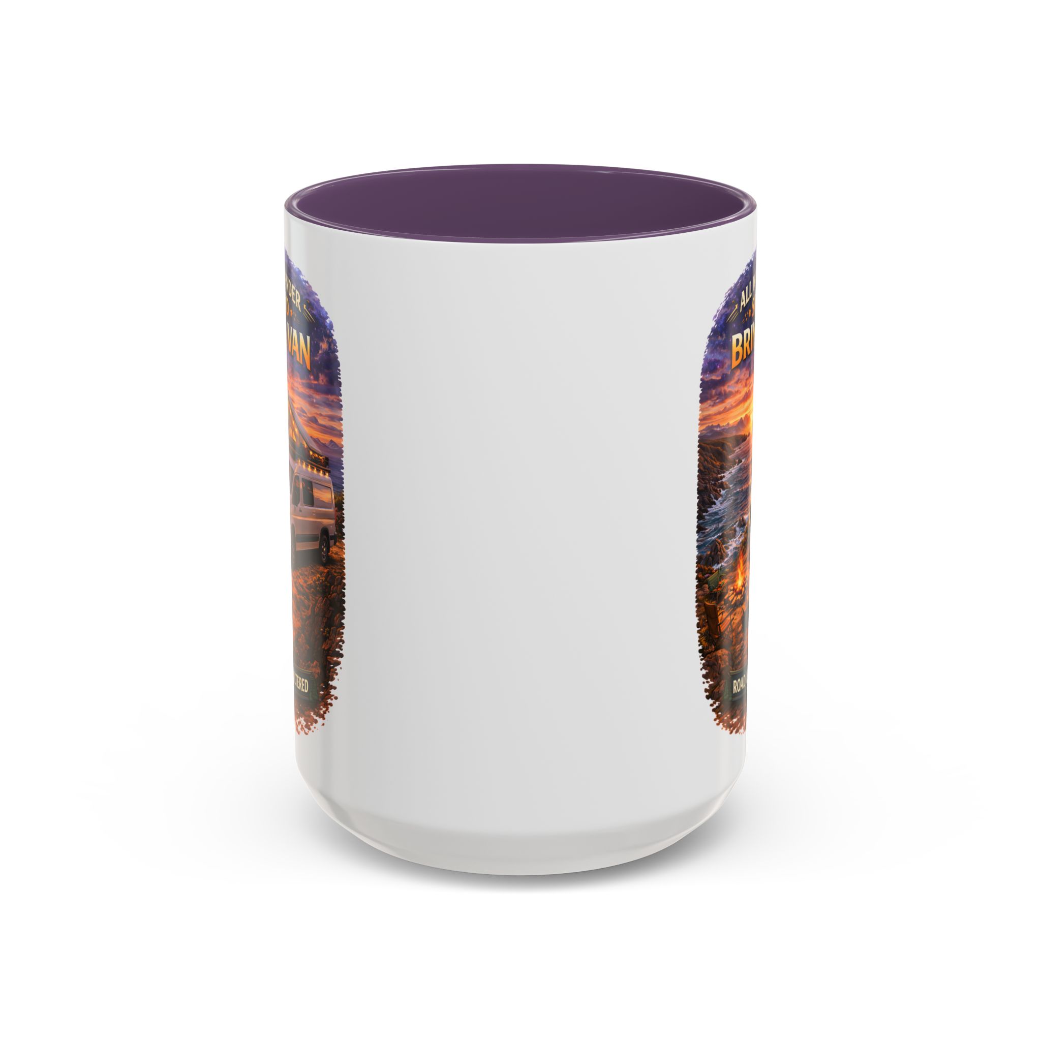 4140866384328253377_2048.jpeg Accent Coffee Mug (11, 15oz) — "All Who wander Should Bring A Van" Design Scenic-Line