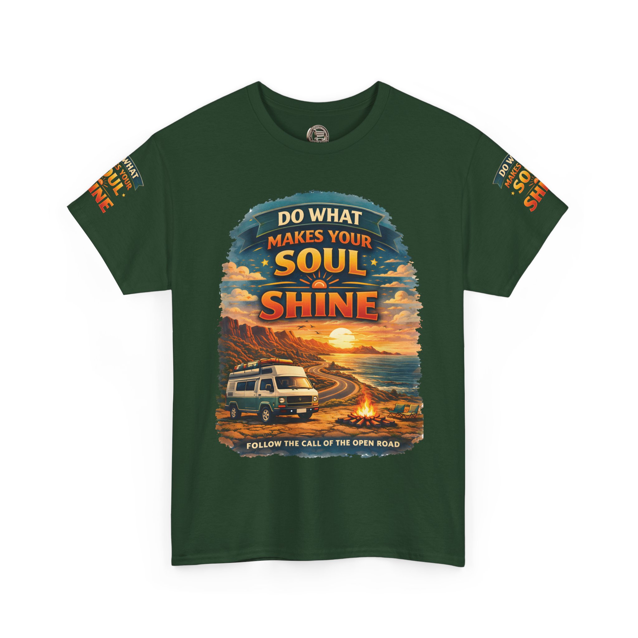 Unisex Heavy Cotton Tee — "Do What Makes Your Soul Shine" Design Scenic-Line