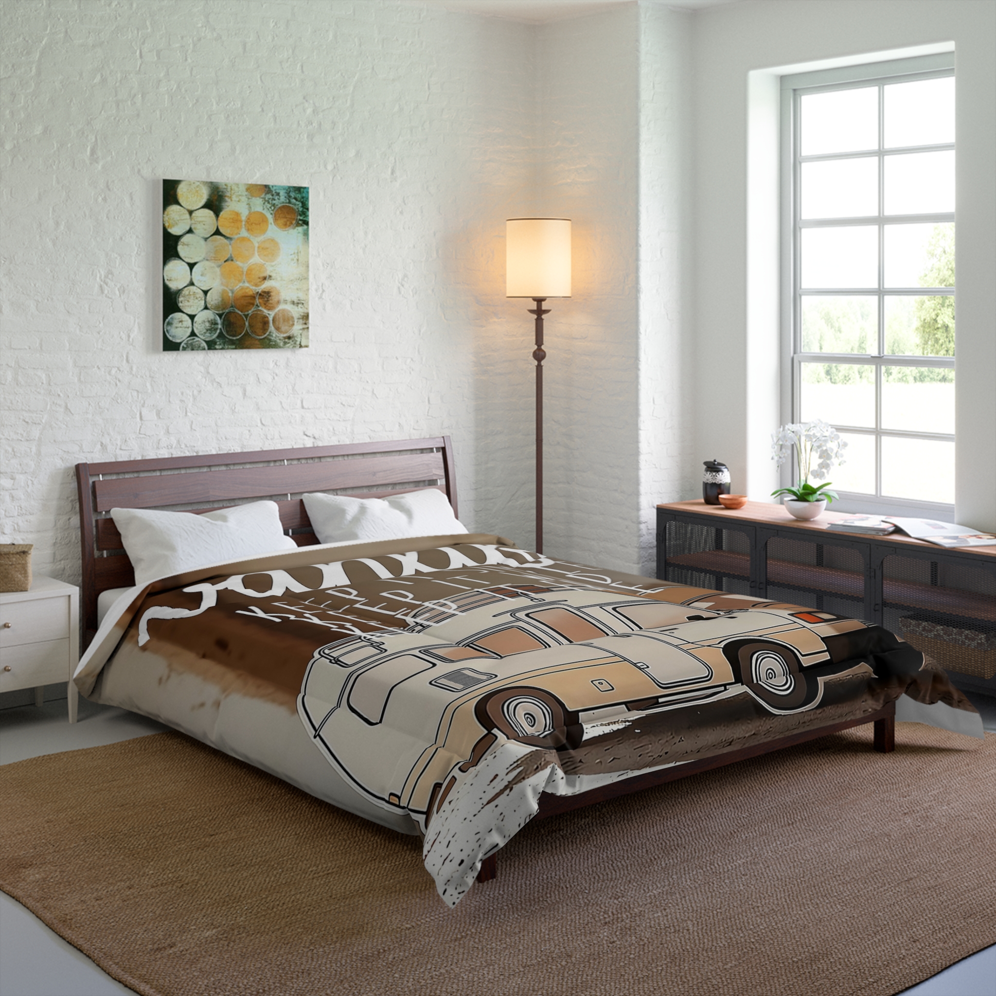 Comforter - "Vanlife: Keep It Simple, Keep It Wild, Keep It Free" Camper Bedding