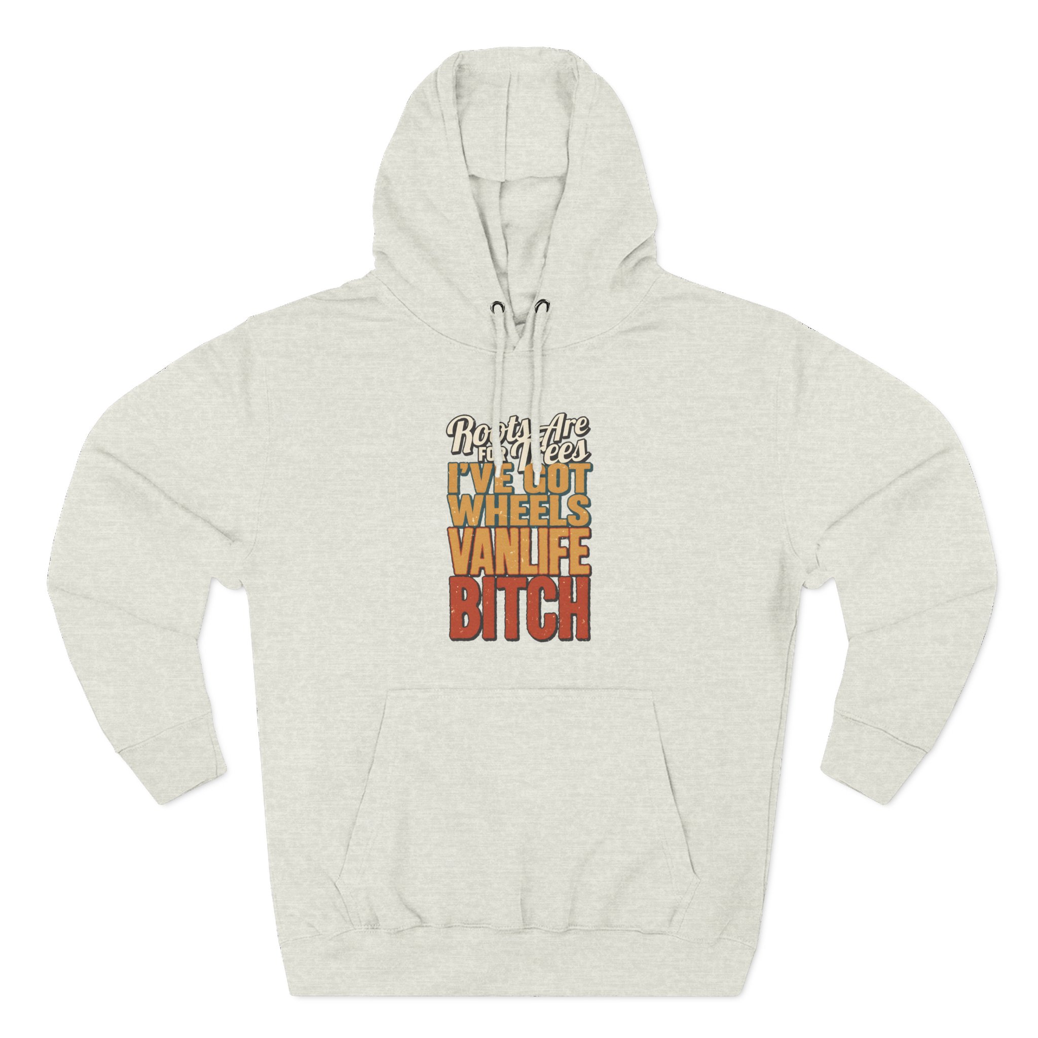 Three-Panel Fleece Hoodie - "Roots Are For Trees" Design F**K-Line