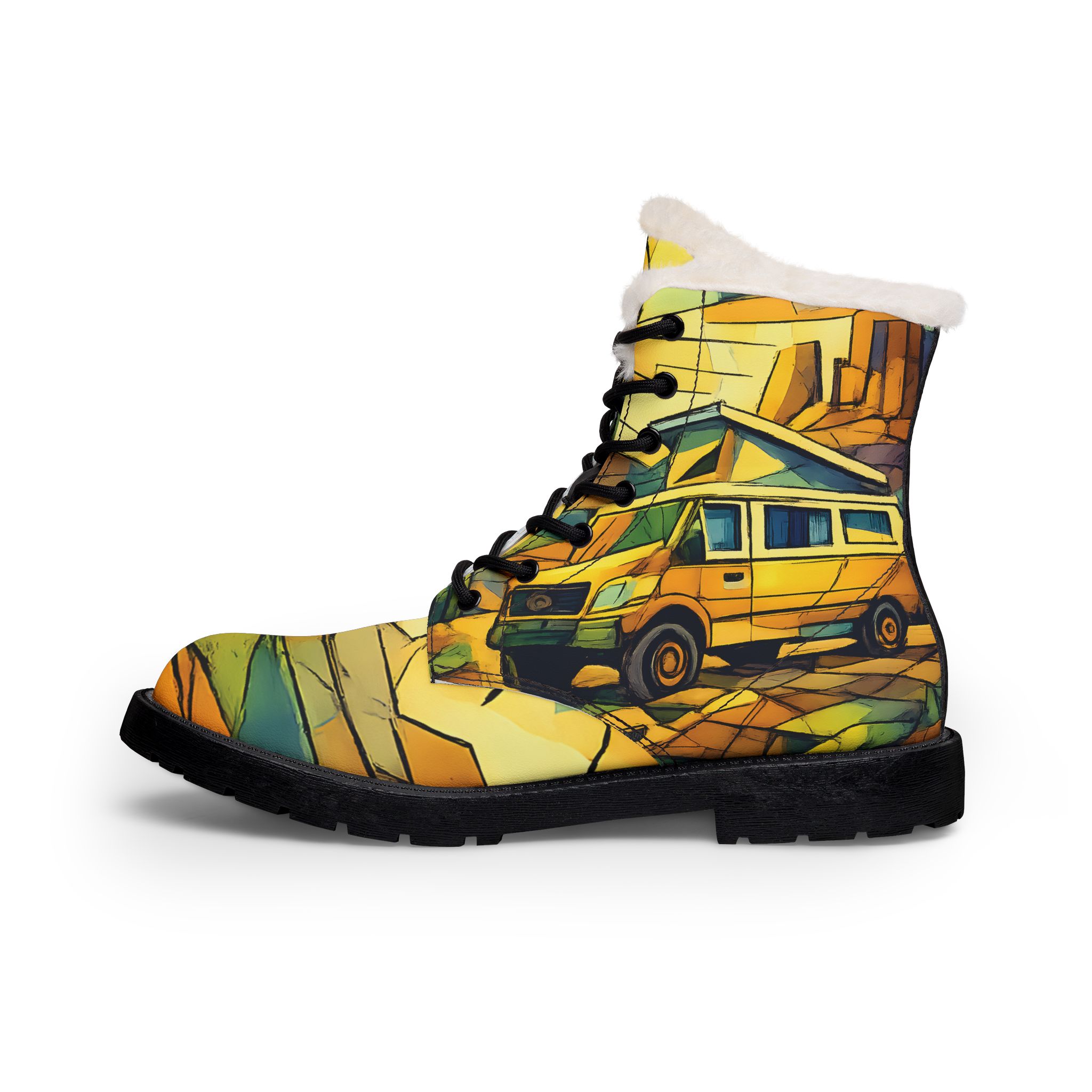 4156793274691258162_2048.jpeg Women's Fur and Leather Boots — Camper Boots (Cubic-Line)