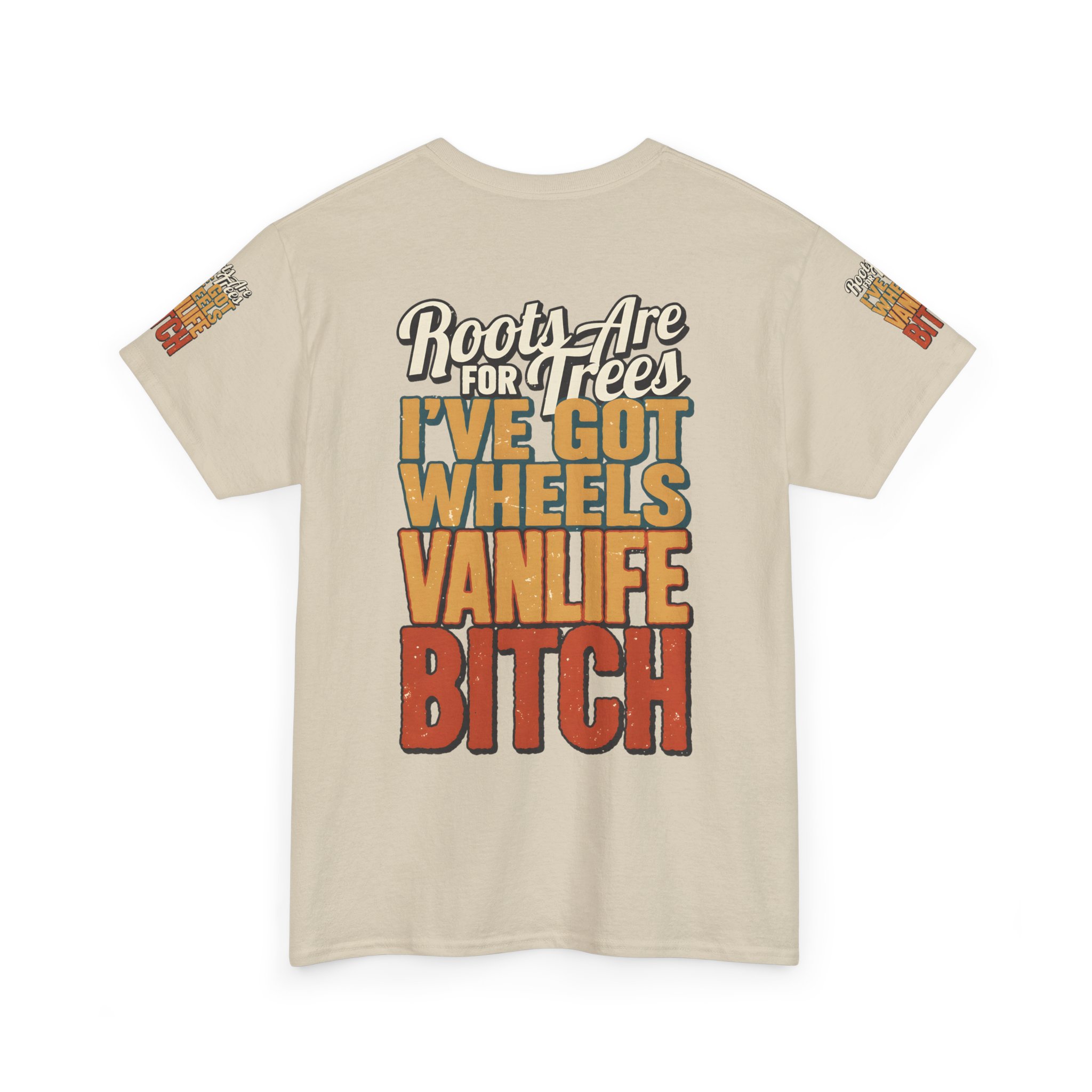 Unisex Heavy Cotton Tee — "Roots Are For Trees" Design F**K-Line