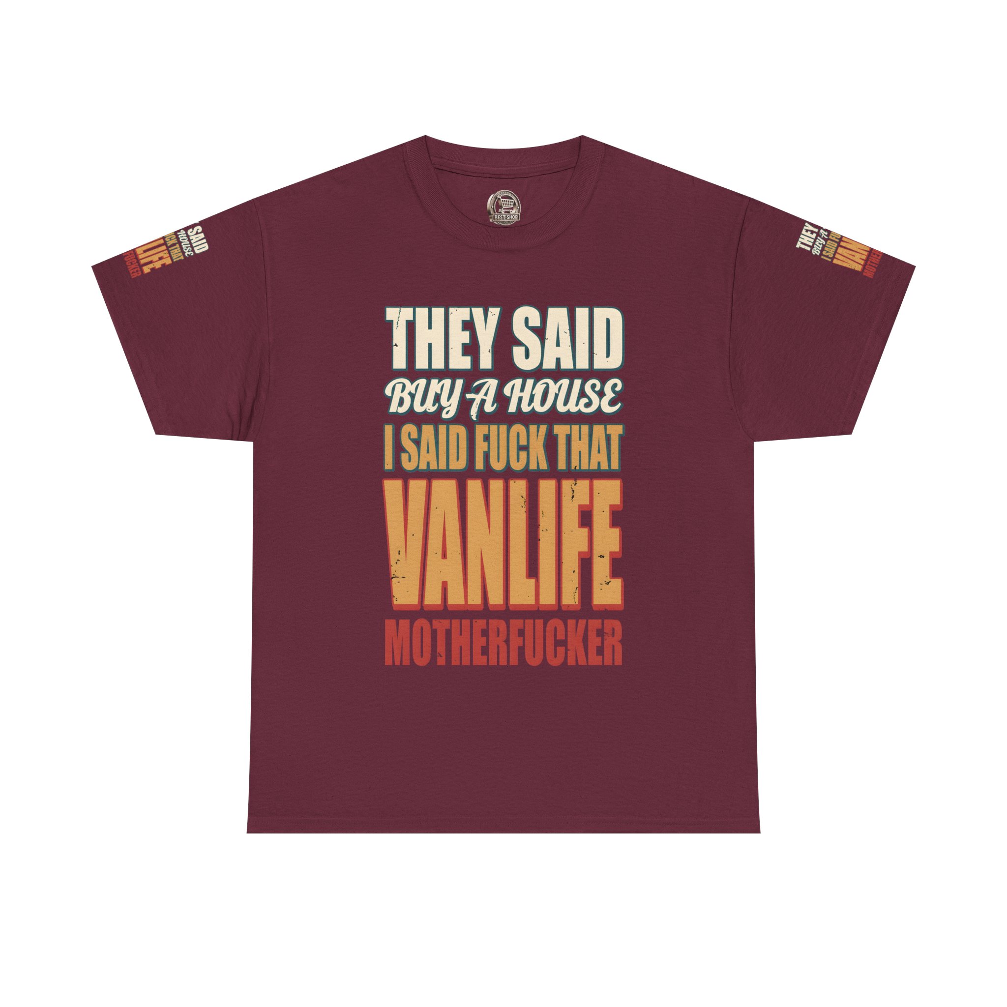 4171250495787349519_2048.jpeg Unisex Heavy Cotton Tee — "They Said Buy A House" Design F**K-Line