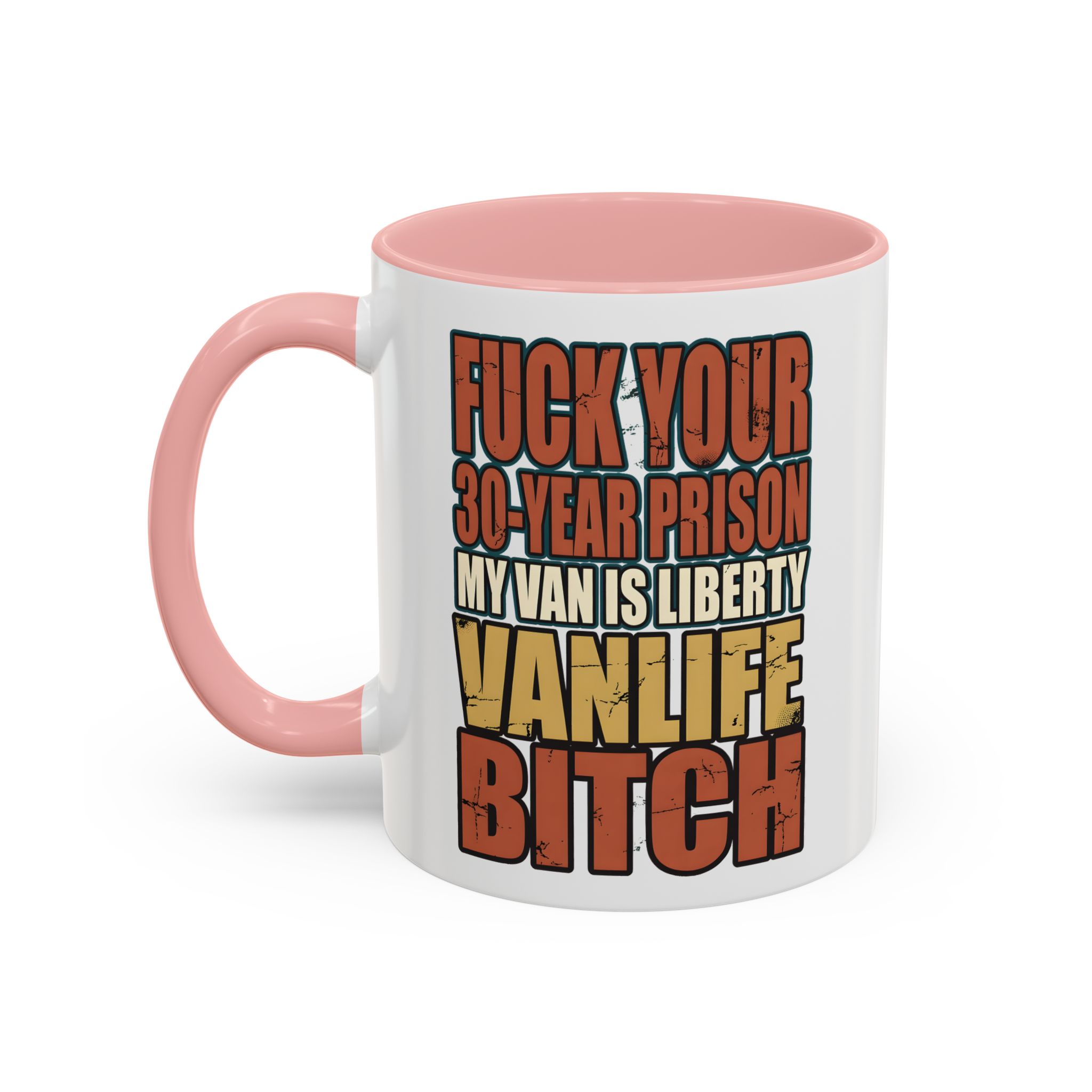 Accent Coffee Mug (11, 15oz) — "Fuck Your 30 Year" Design F**K-Line