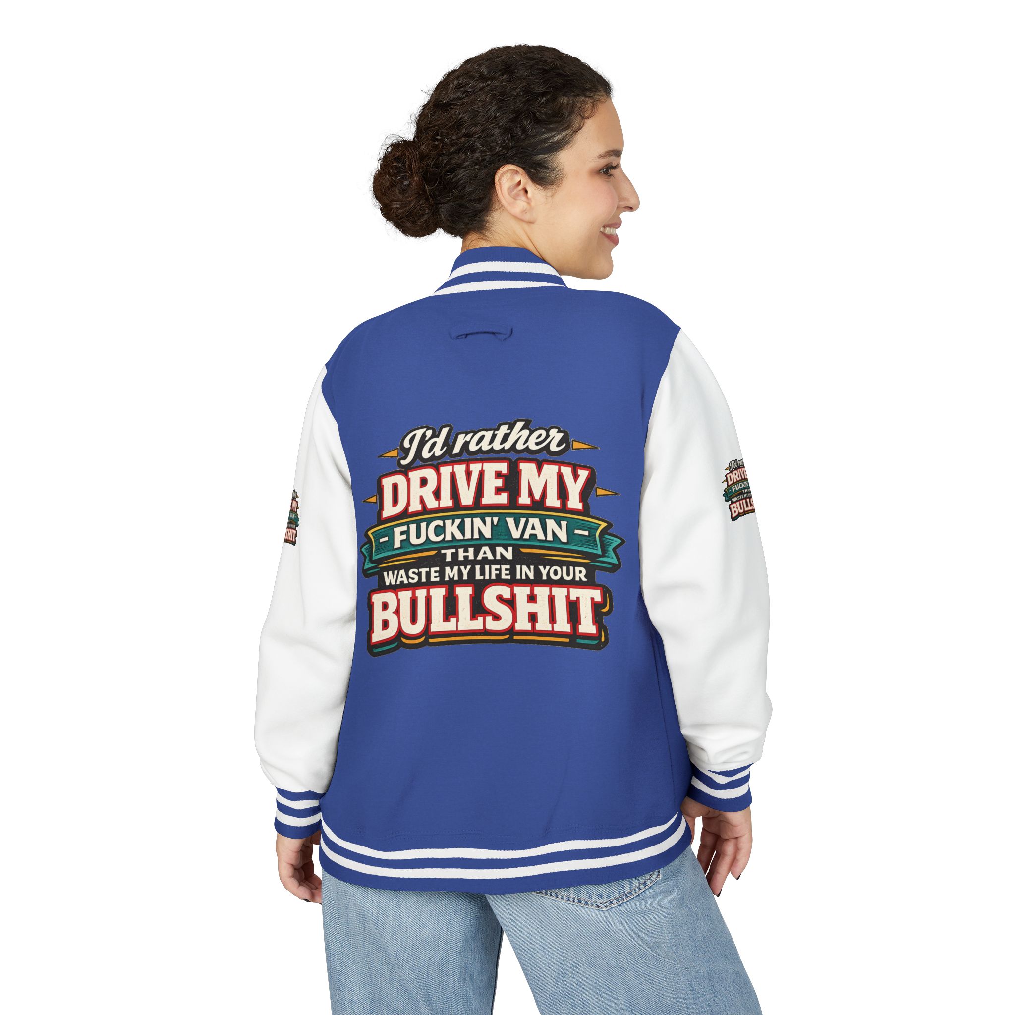 4183994307821479496_2048-1.jpeg Unisex Heavyweight Letterman Jacket — "I´d Rather Drive My Fucking Van" Design F**K-Line