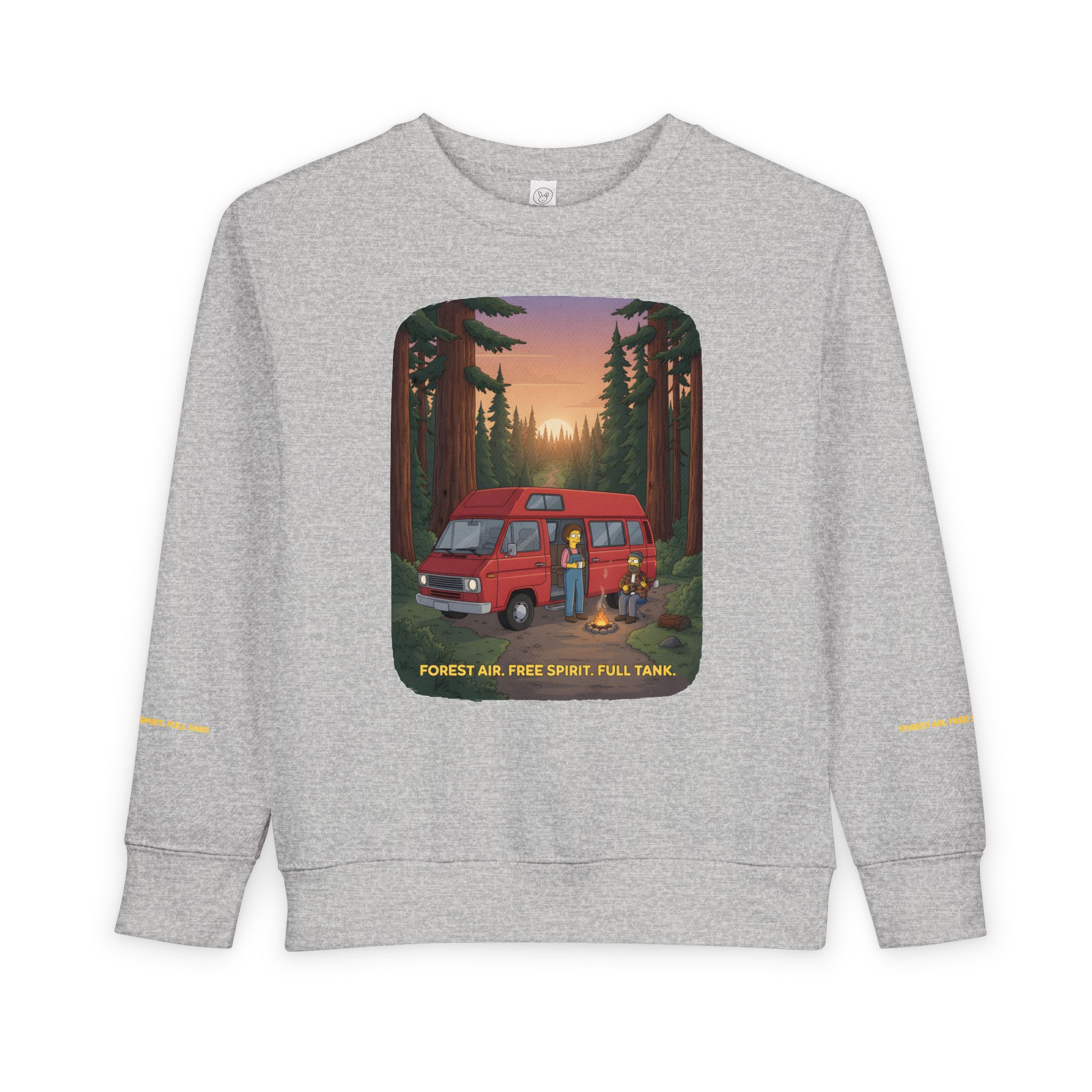 4196226153353949251_2048-1.jpeg Toddler Sweatshirt - "Forest Air Free Spirit Full Tank" (Design Sitcom-Line)
