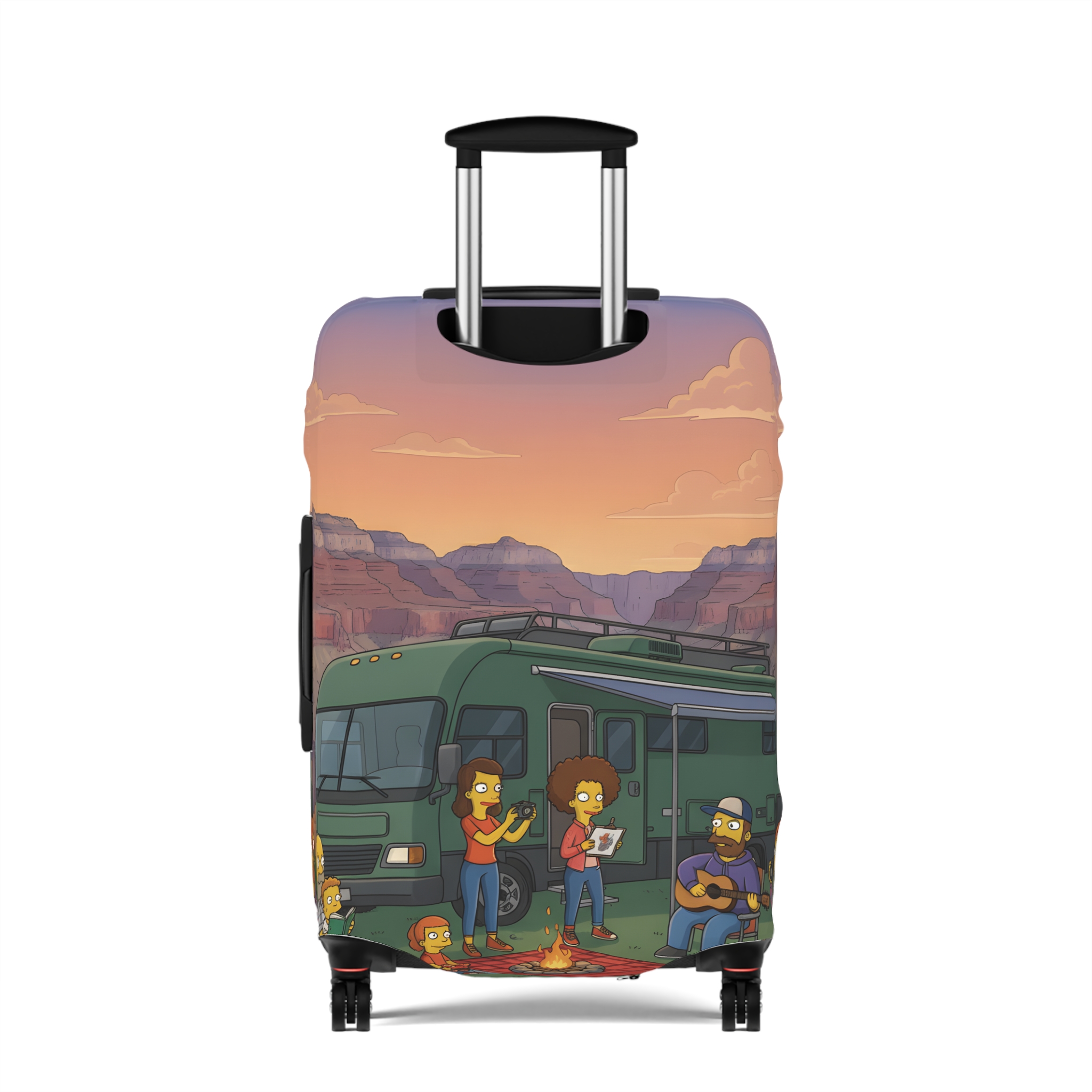 4200447961757727765_2048.jpeg Luggage Cover — Adventure Camper Sketch Travel Suitcase(Design Sitcom-Line)