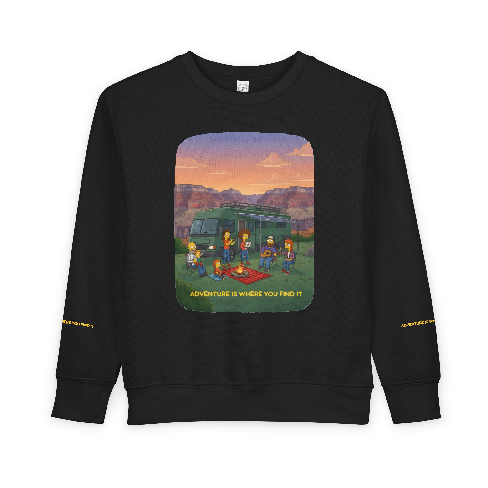 Toddler Sweatshirt - "Adventure Is Where You Find It" (Design Sitcom-Line)