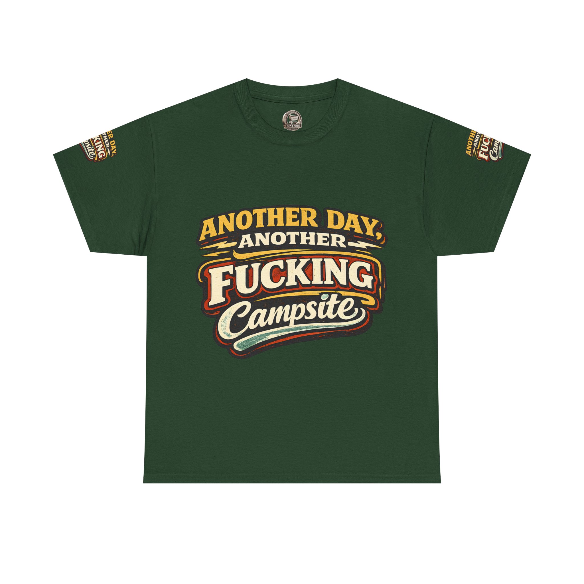 Unisex Heavy Cotton Tee — "Another Day" Design F**K-Line