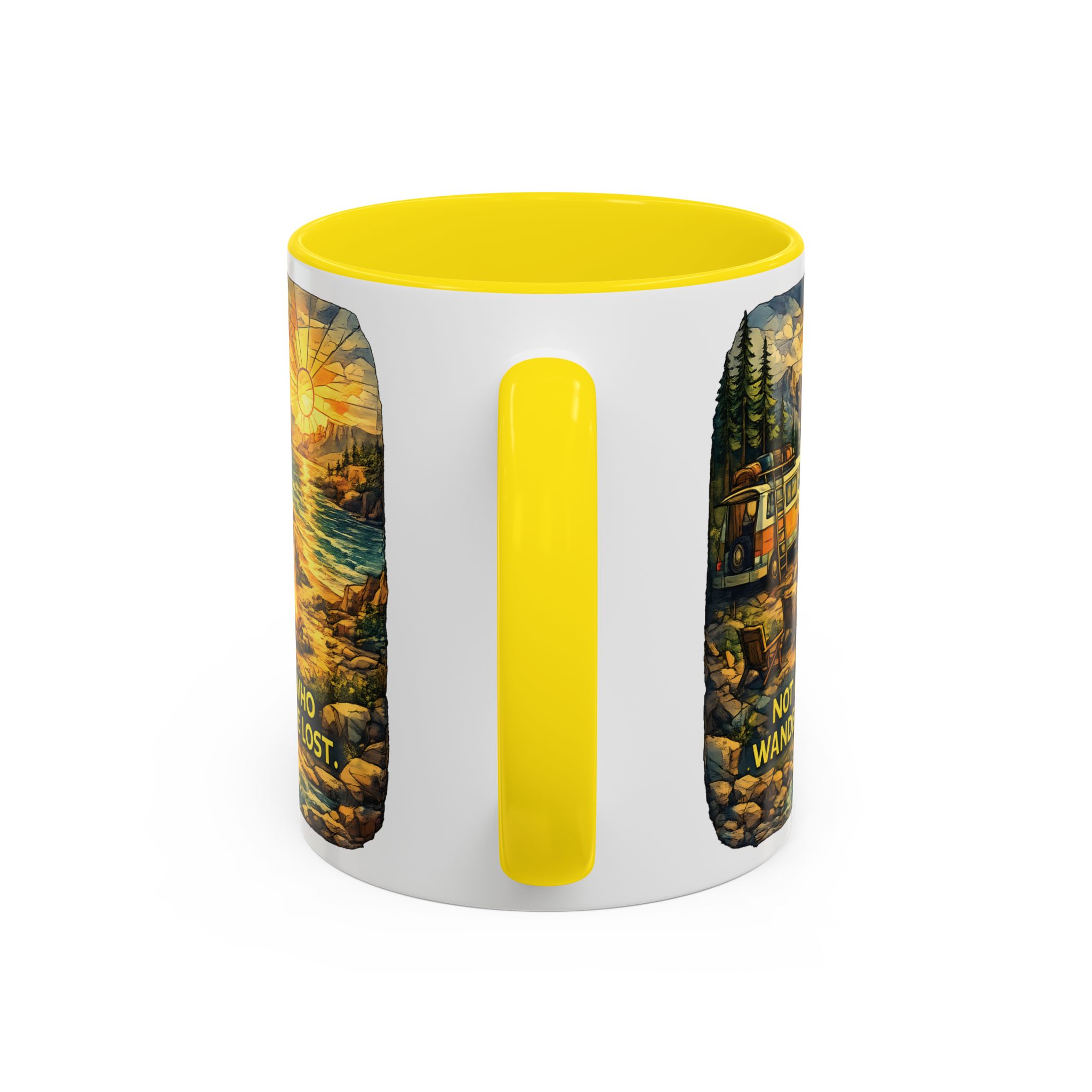 4216120218685547088_2048.jpeg Accent Coffee Mug (11, 15oz) — "Not All Who Wander Are Lost" Design Cubic-Line