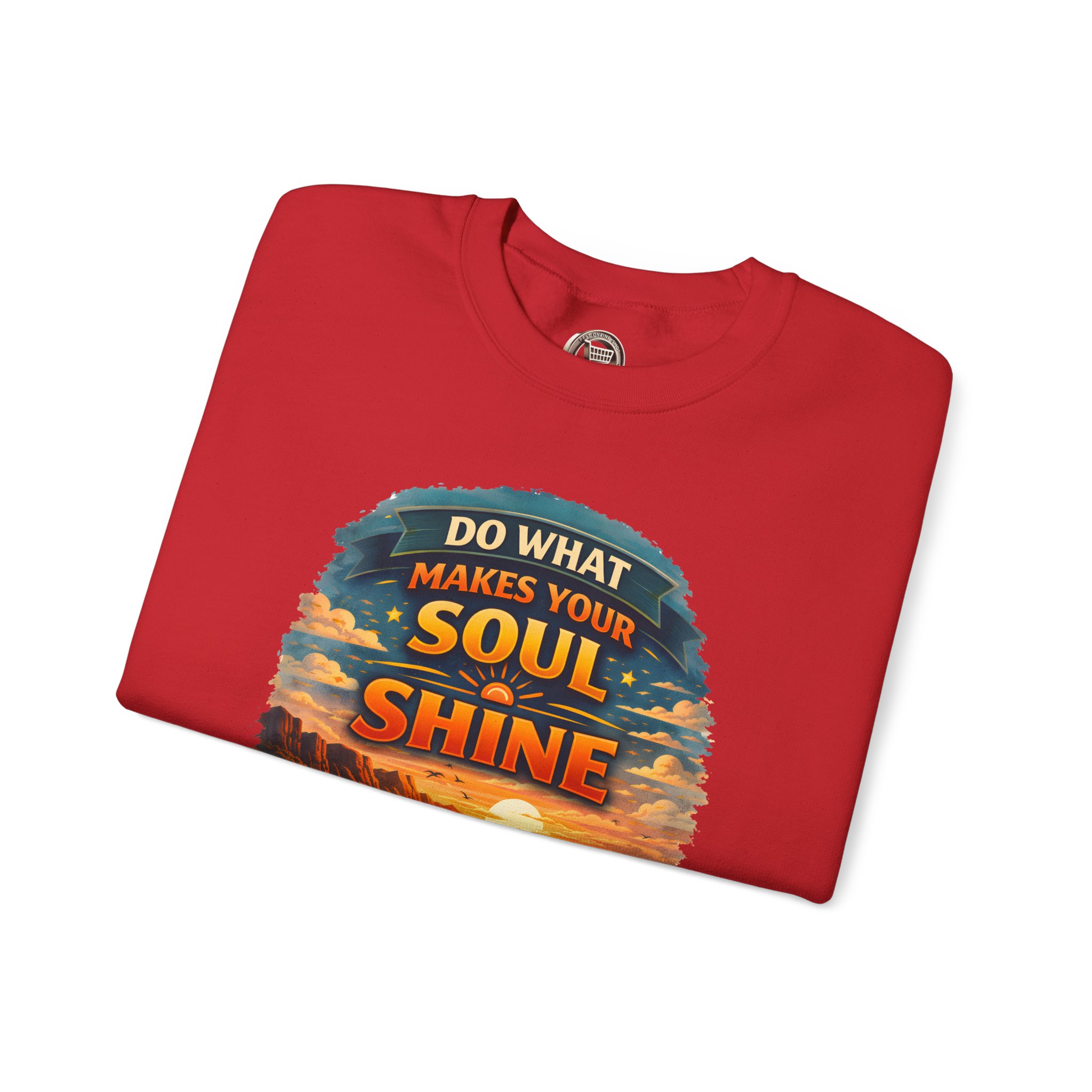 Unisex Heavy Blend™ Crewneck Sweatshirt — "Do What Makes Your Soul Shine" Design Scenic-Line