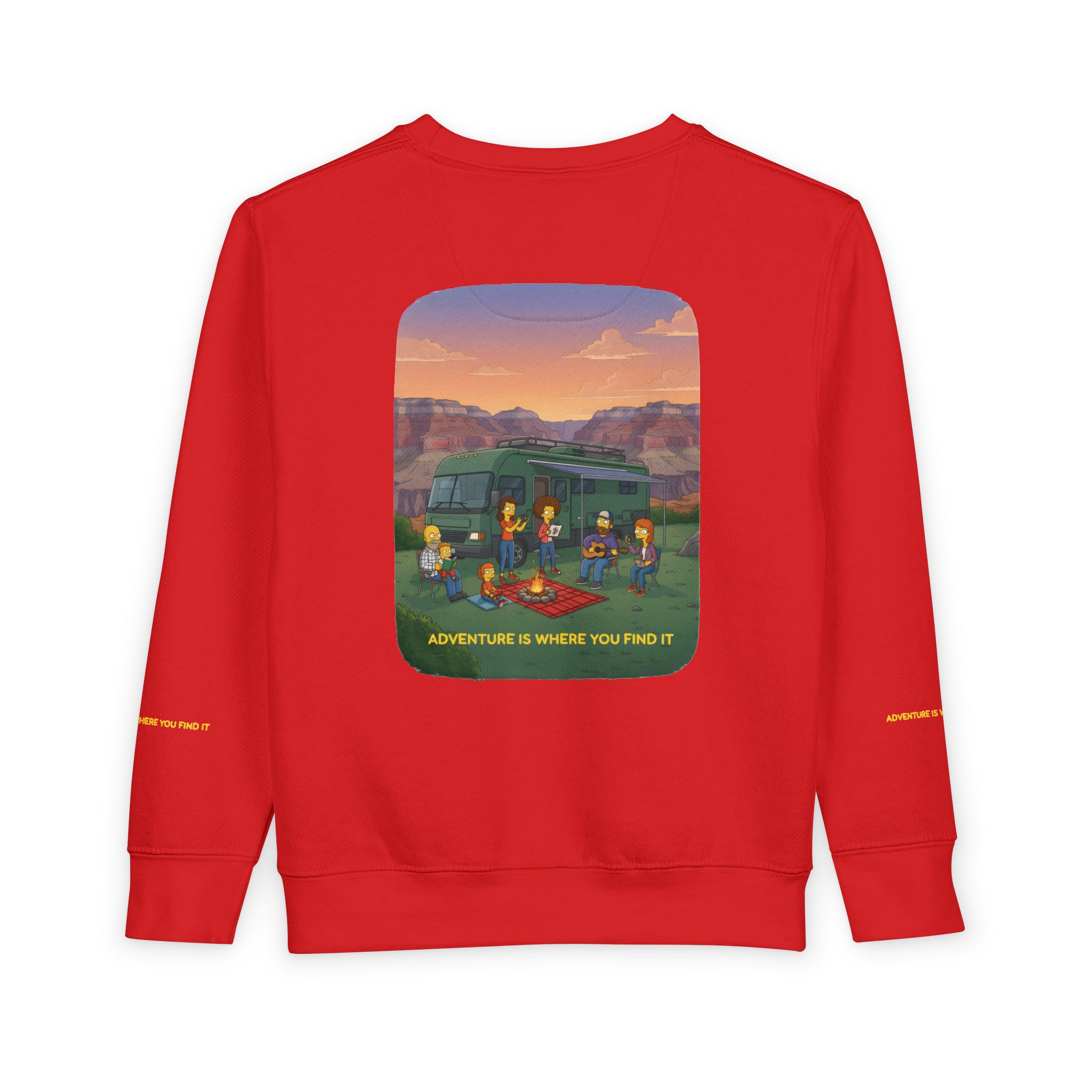 Toddler Sweatshirt - "Adventure Is Where You Find It" (Design Sitcom-Line)