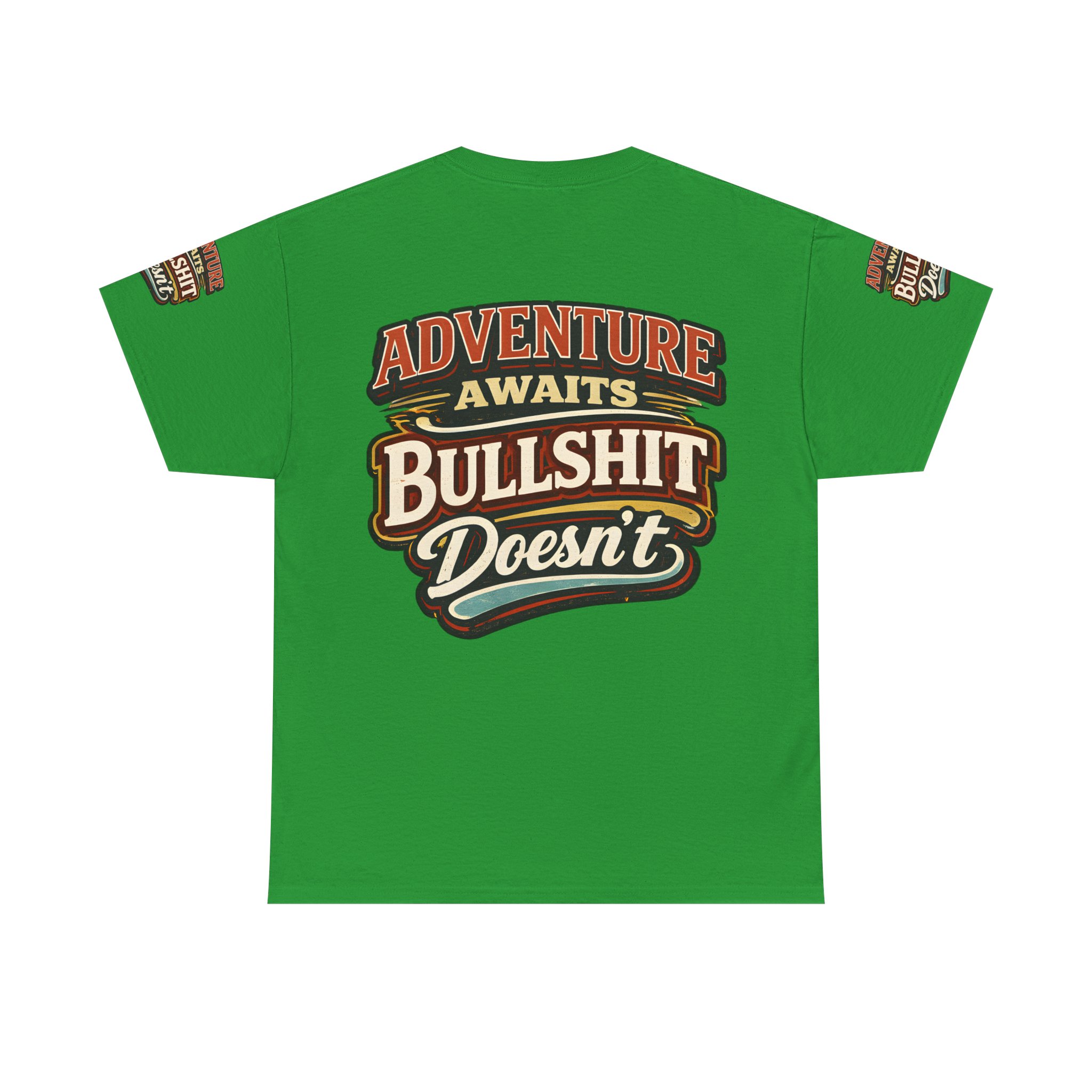 Unisex Heavy Cotton Tee — "Adventure Awaits" Design F**K-Line