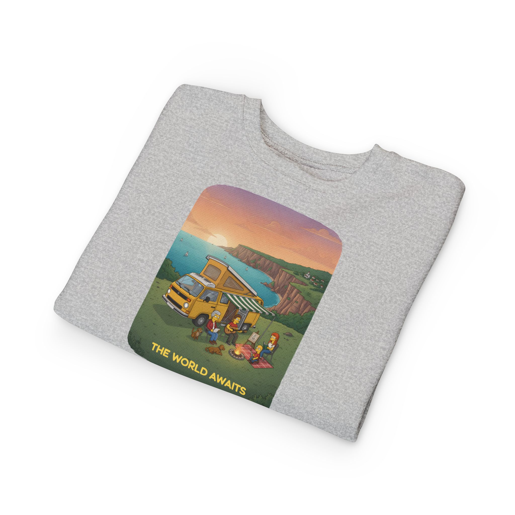 Toddler Sweatshirt - "The World Awaits" (Design Sitcom-Line)