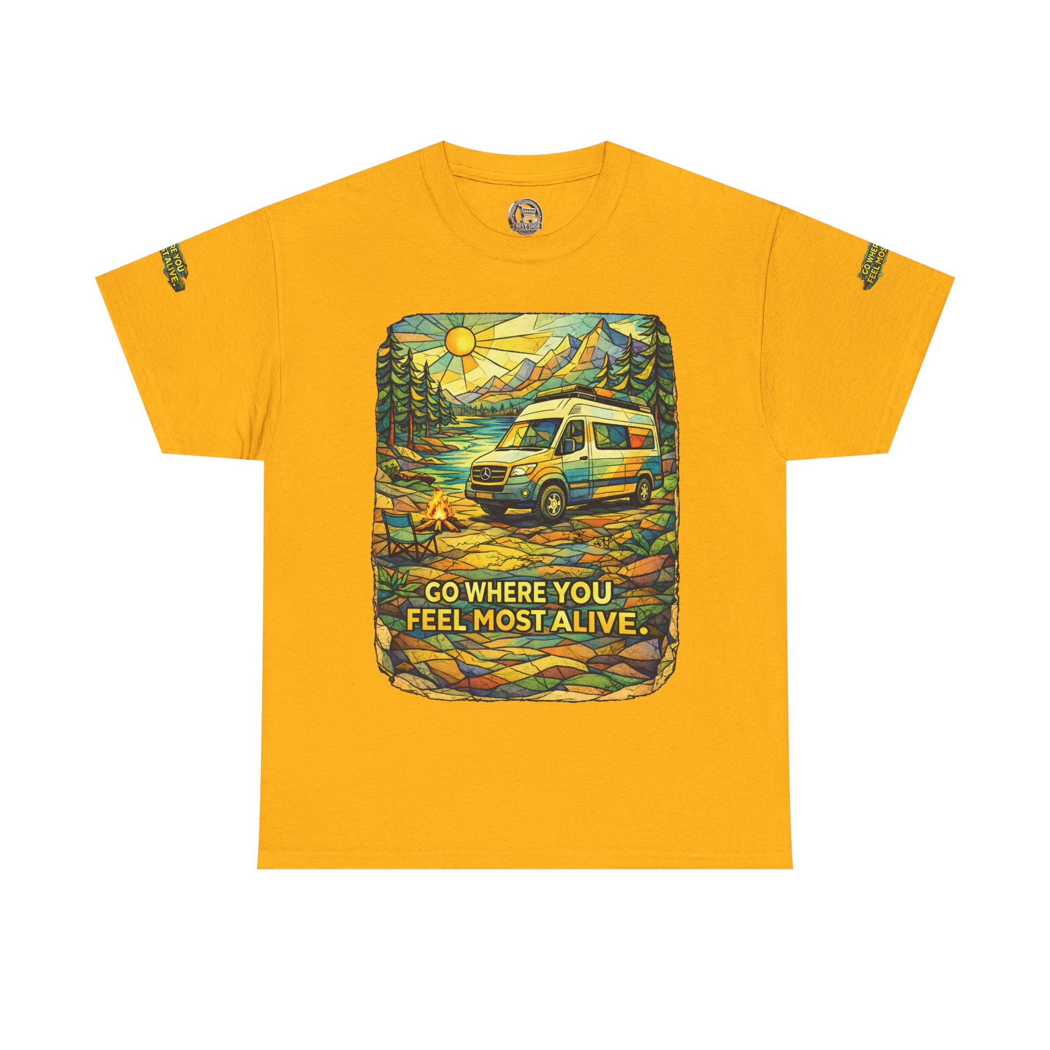 4271626387050749565_2048.jpeg Unisex Heavy Cotton Tee — "Go Where You Feel Most Alive" Design Cubic-Line