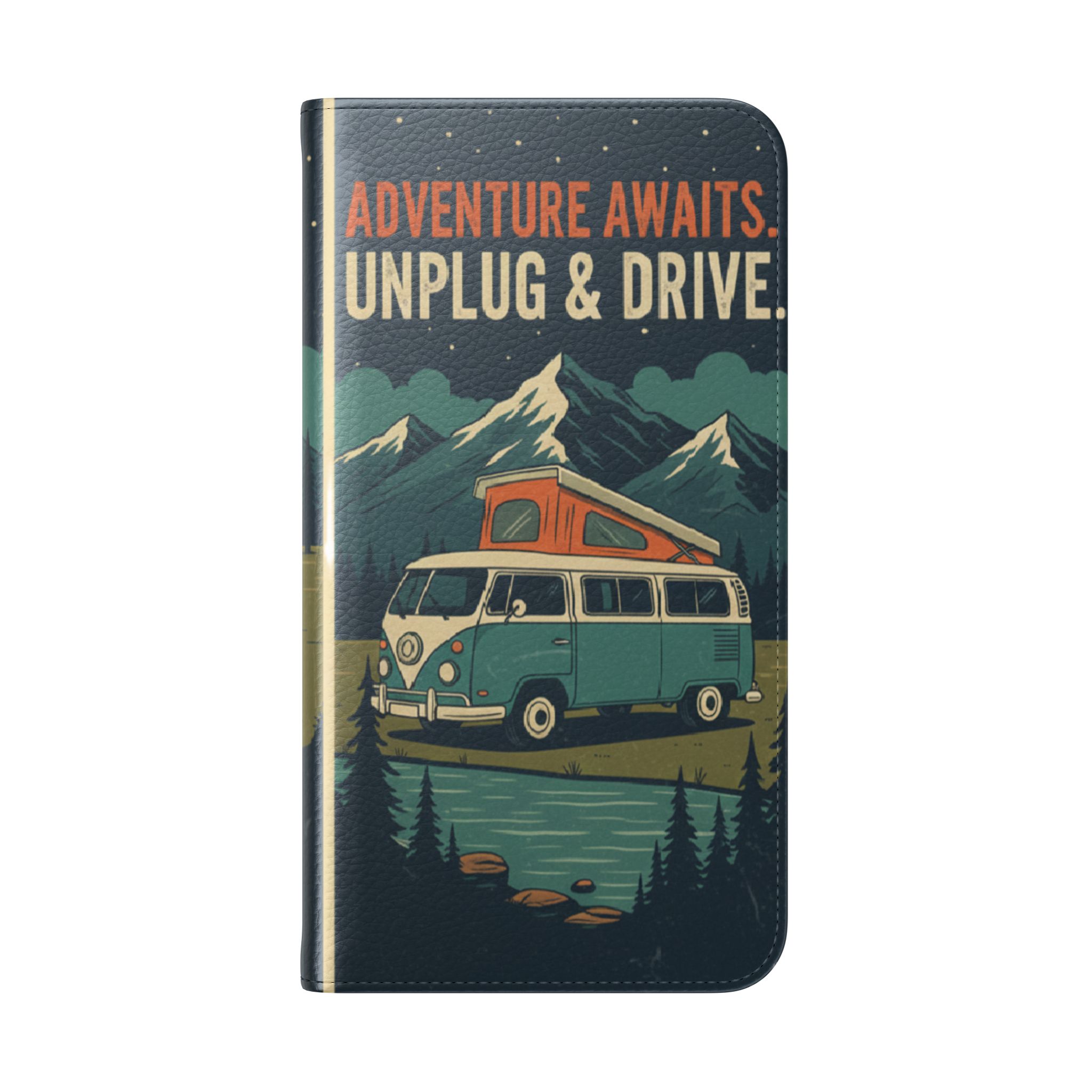 Flip Phone Case — "Fuel Your Journey, Not the Wifi" Wallet Cover