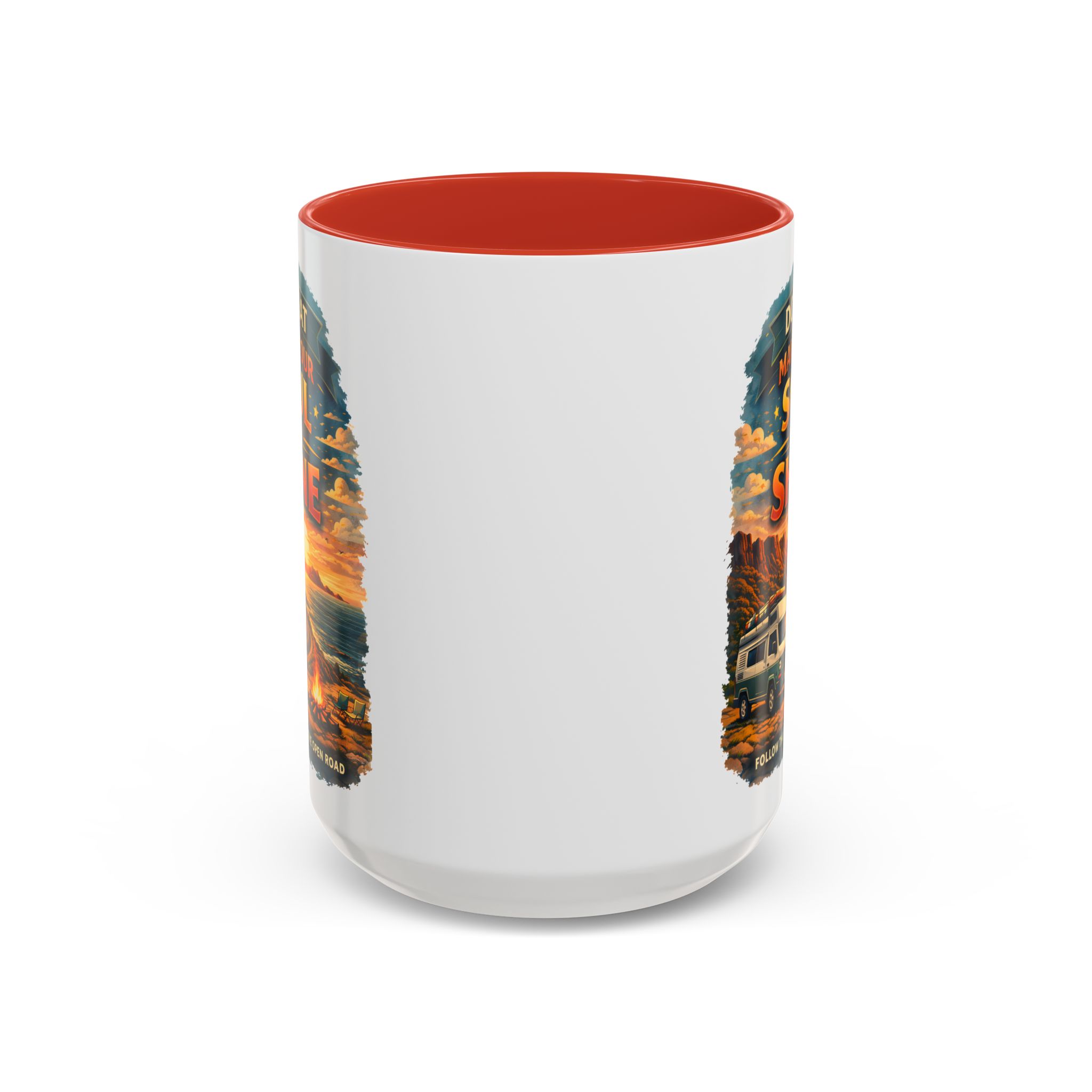 Accent Coffee Mug (11, 15oz) — "Do What Makes Your Soul Shine" Design Scenic-Line