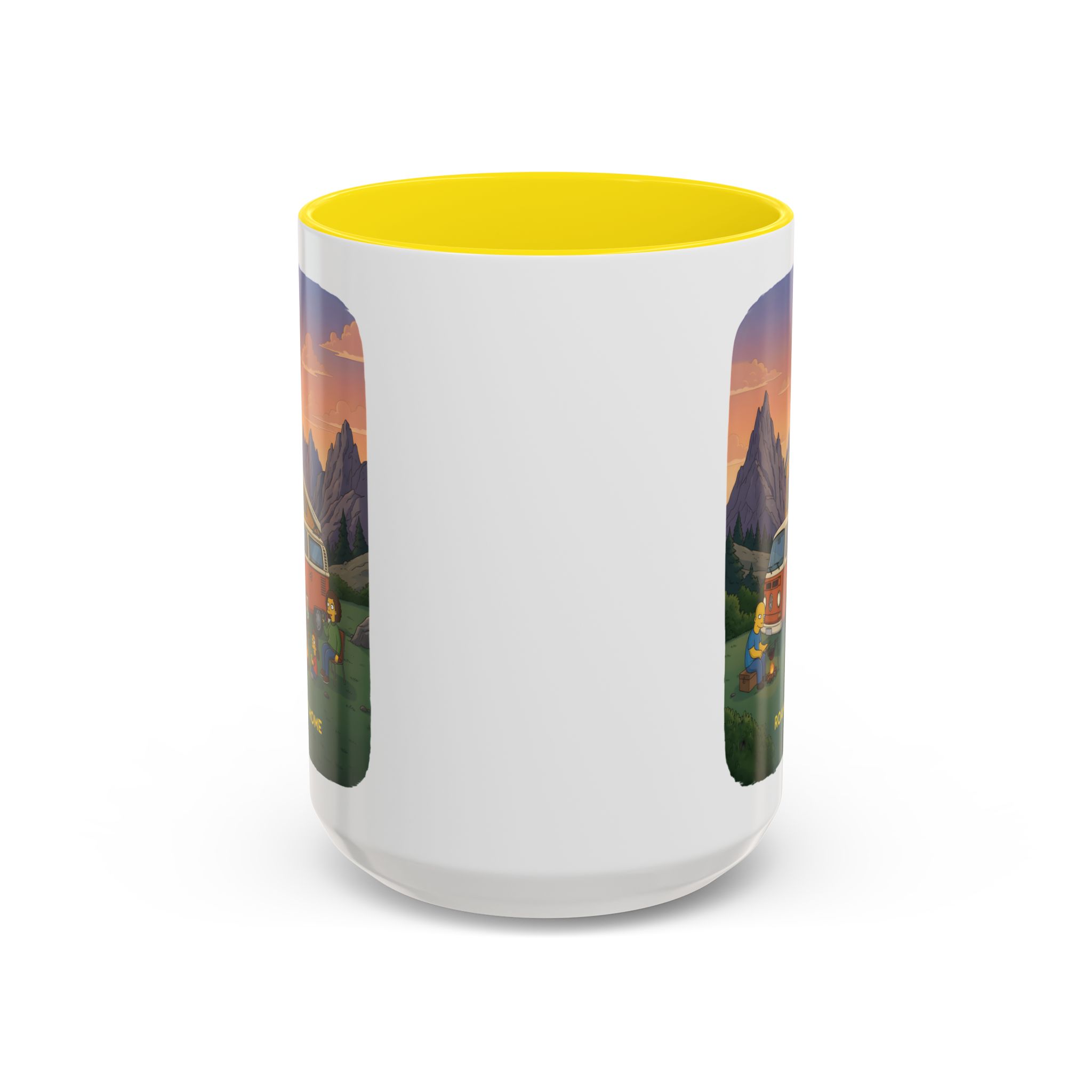 Accent Coffee Mug (11, 15oz) — "Roam Sweet Home" Design Sitcom-Line