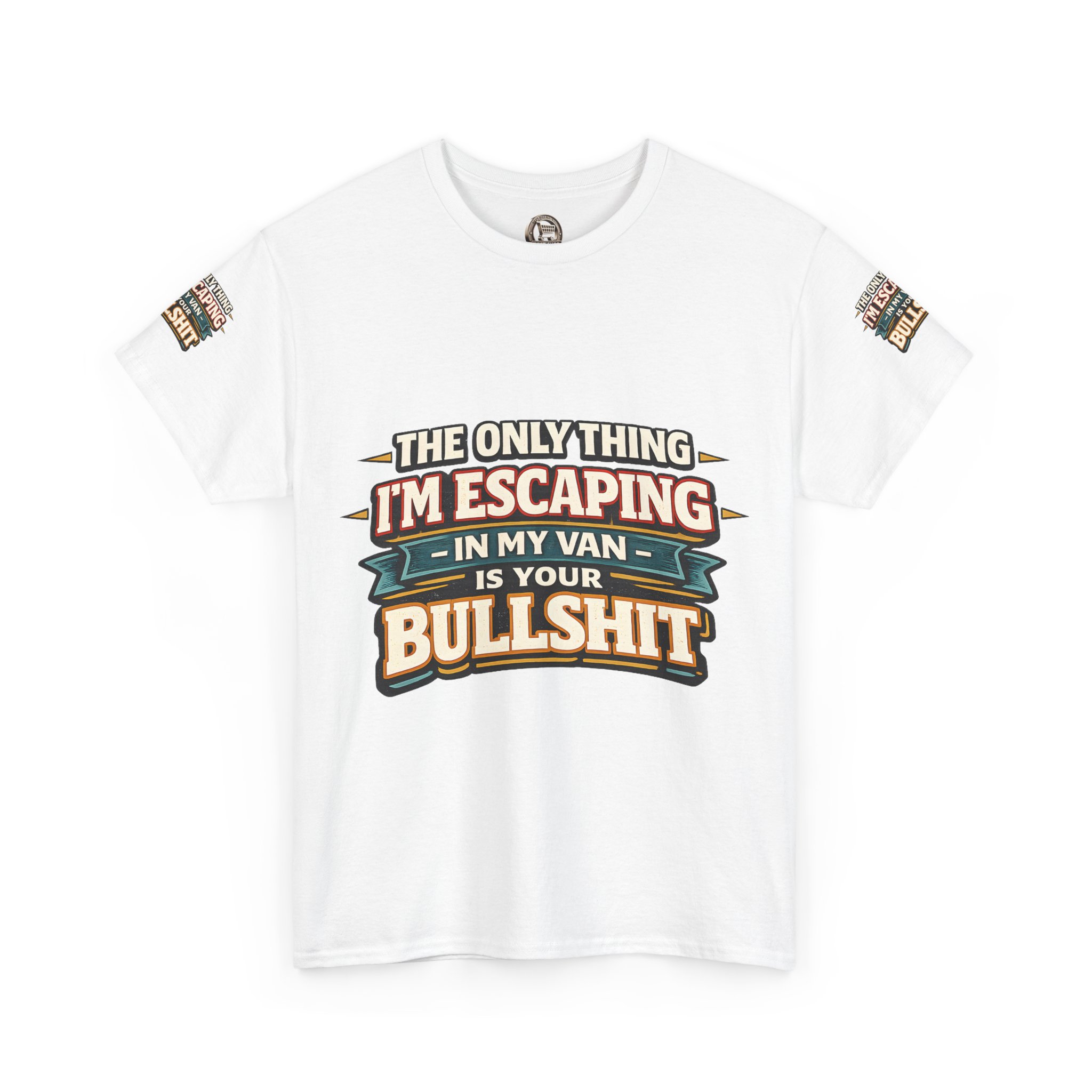 Unisex Heavy Cotton Tee — "The Only Thing I´m Escaping" Design F**K-Line