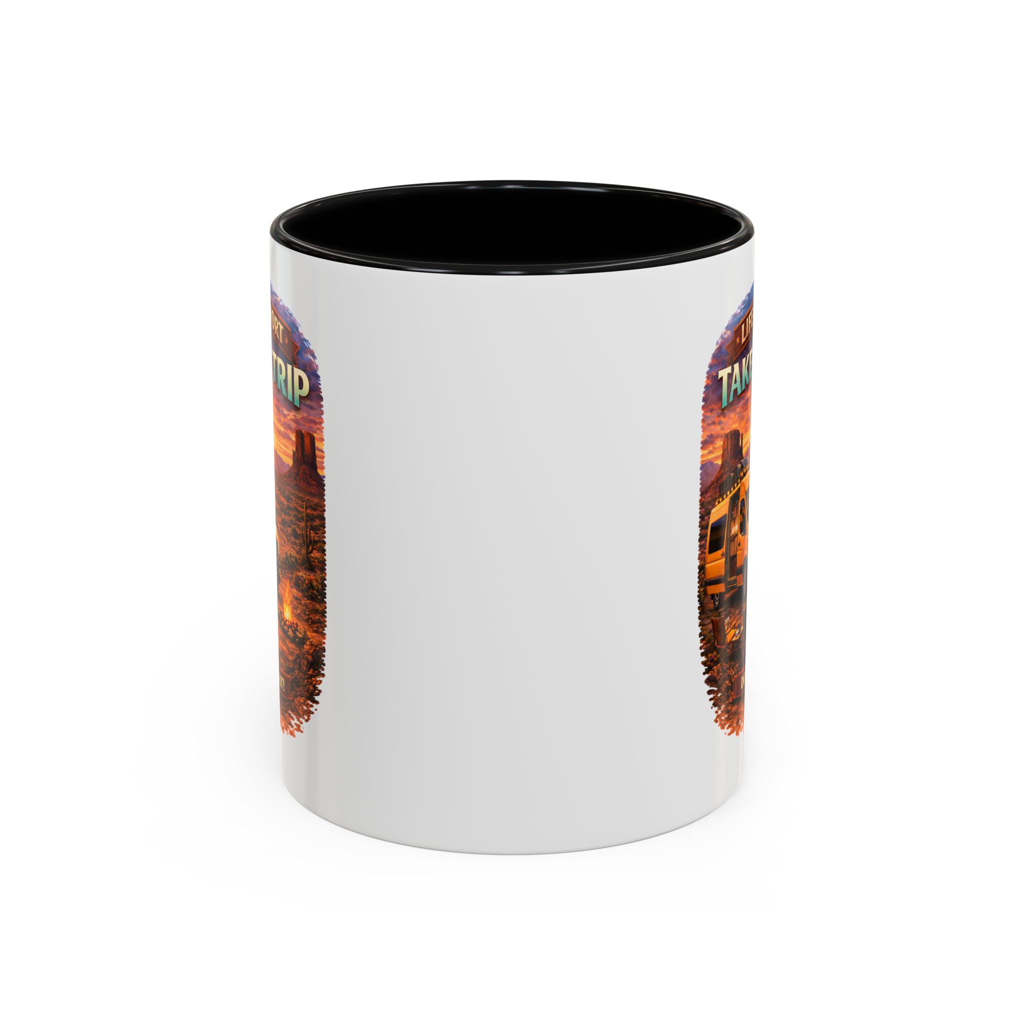 4289805103306474711_2048.jpeg Accent Coffee Mug (11, 15oz) — "Live Is Short Take The Trip" Design Scenic-Line