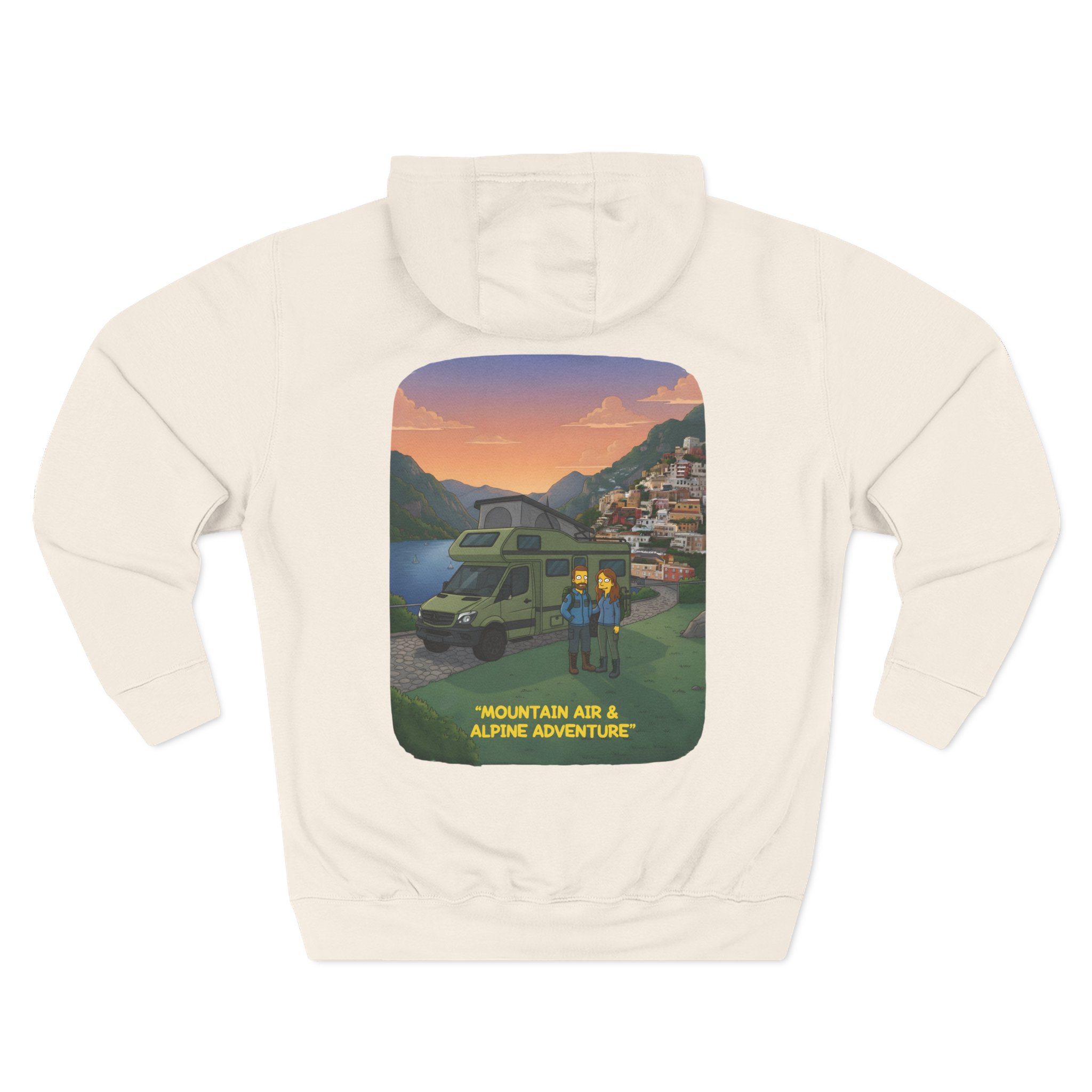 4292735594887317450_2048.jpeg Three-Panel Fleece Hoodie - "Mountain Air And Alpine Adventure"" Design Sitcom-Line