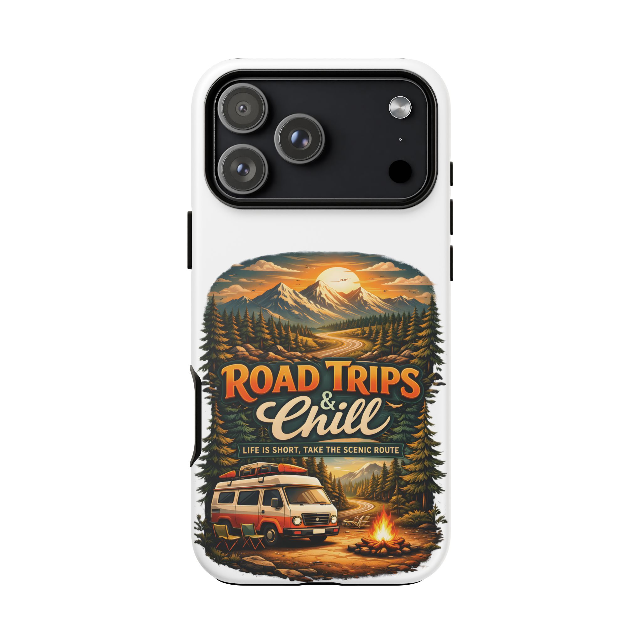 Phone Case — "Road Trips and Chill" (Design Scenic-Line)