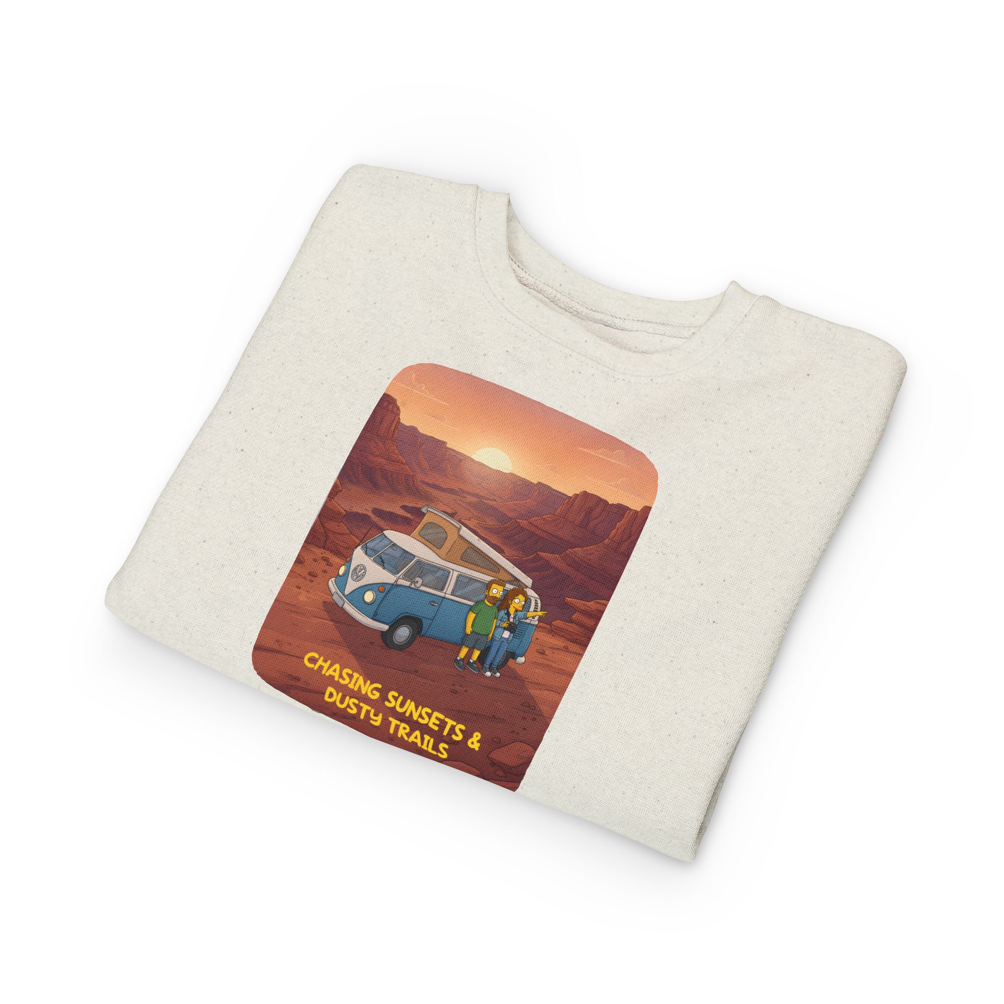 Toddler Sweatshirt - "Chasing Sunsets And Dusty Trails" (Design Sitcom-Line)