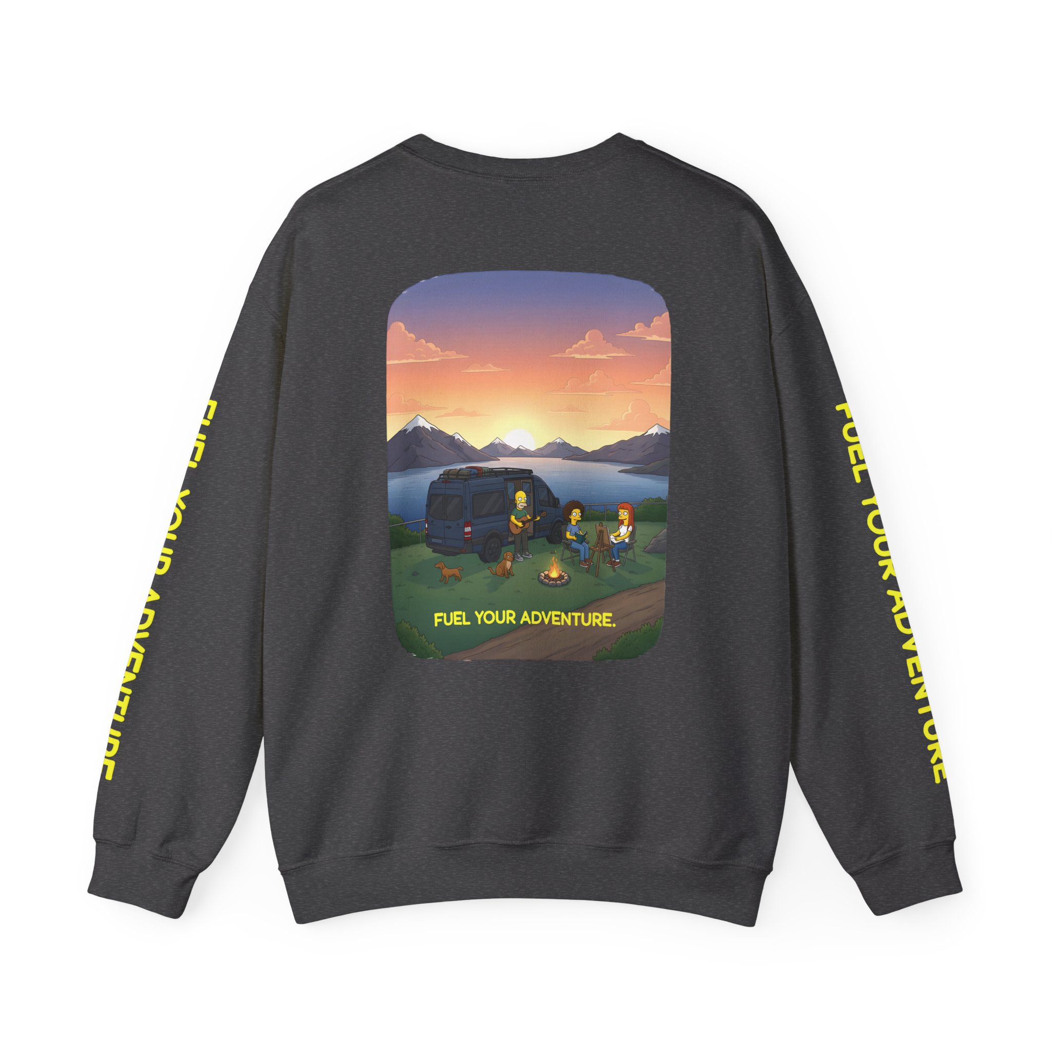4341586936006234012_2048.jpeg Unisex Heavy Blend™ Crewneck Sweatshirt — "Fuel Your Adventure" Design Sitcom-Line