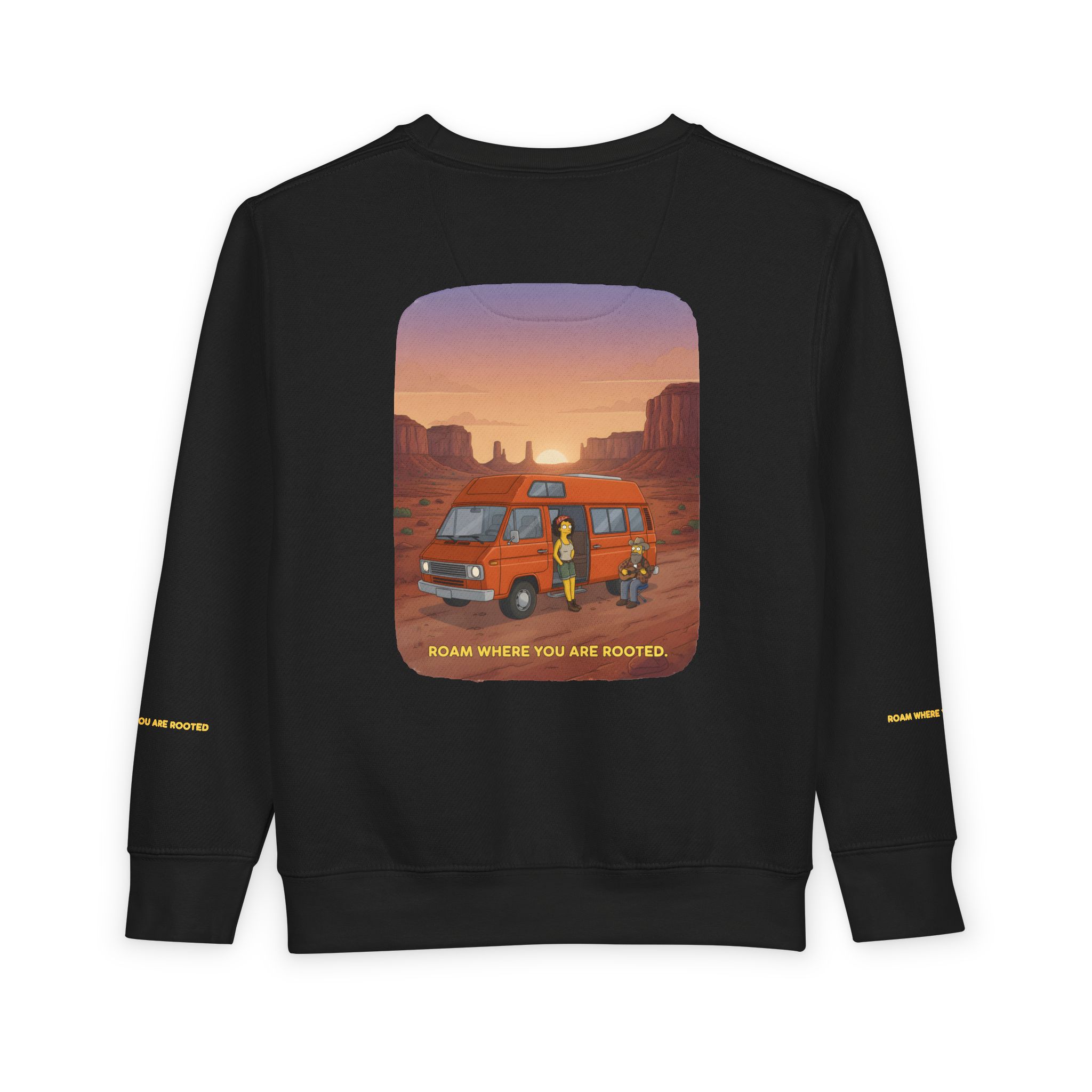 Toddler Sweatshirt - "Roam Where You Are Rooted" (Design Sitcom-Line)