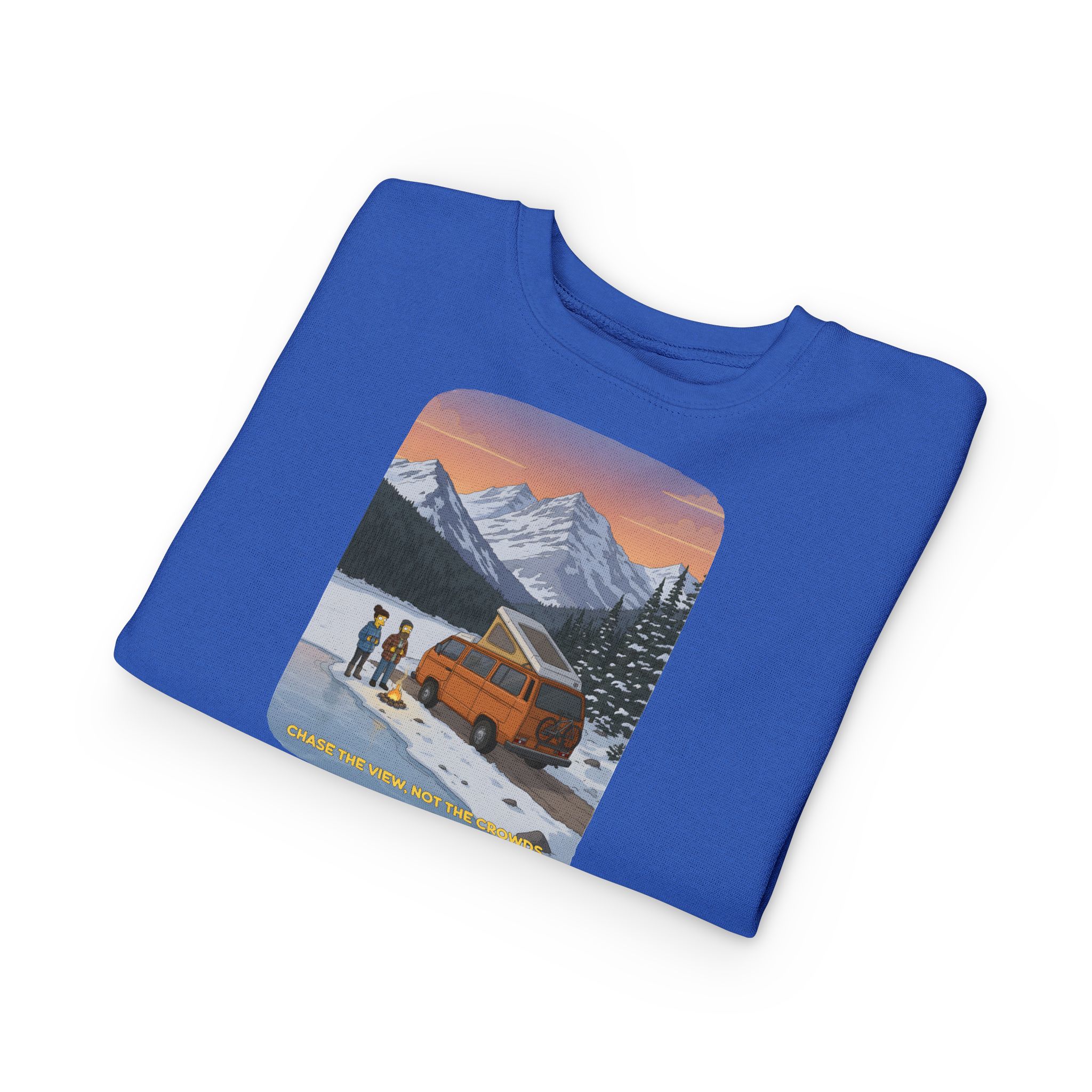 Toddler Sweatshirt - "Chase The Views-Not The Crowds" (Design Sitcom-Line)