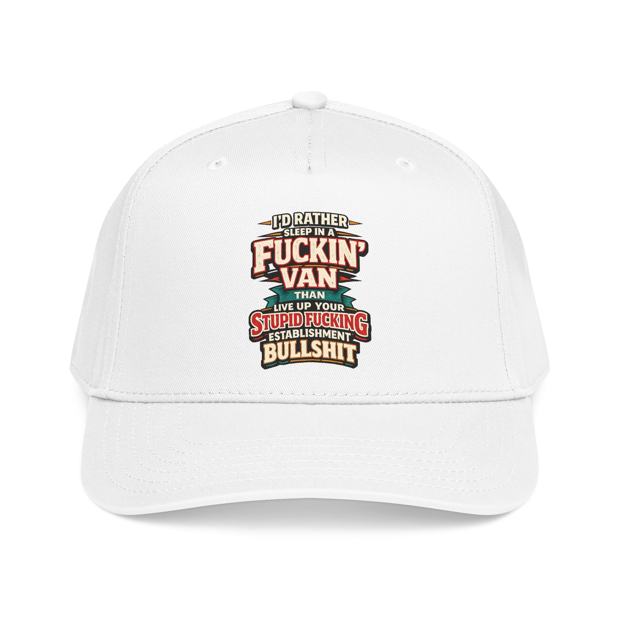 Baseball Cap - "I´d Rather Sleep in A Fucking Van" Design F**K-Line