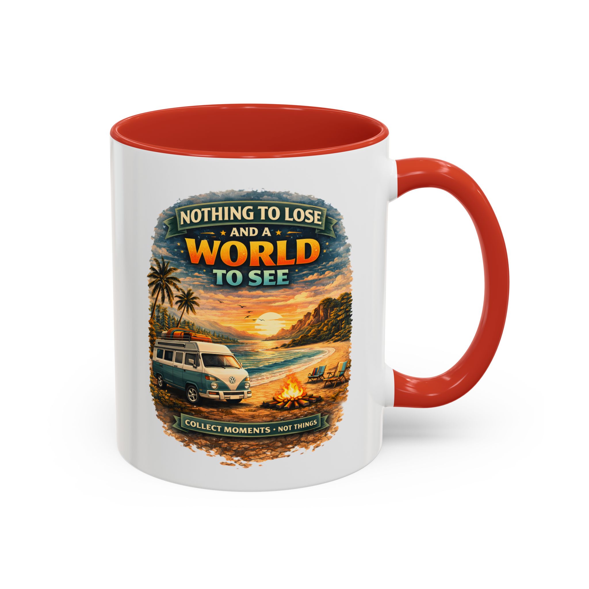 Accent Coffee Mug (11, 15oz) — "Nothing To Lose" Design Scenic-Line