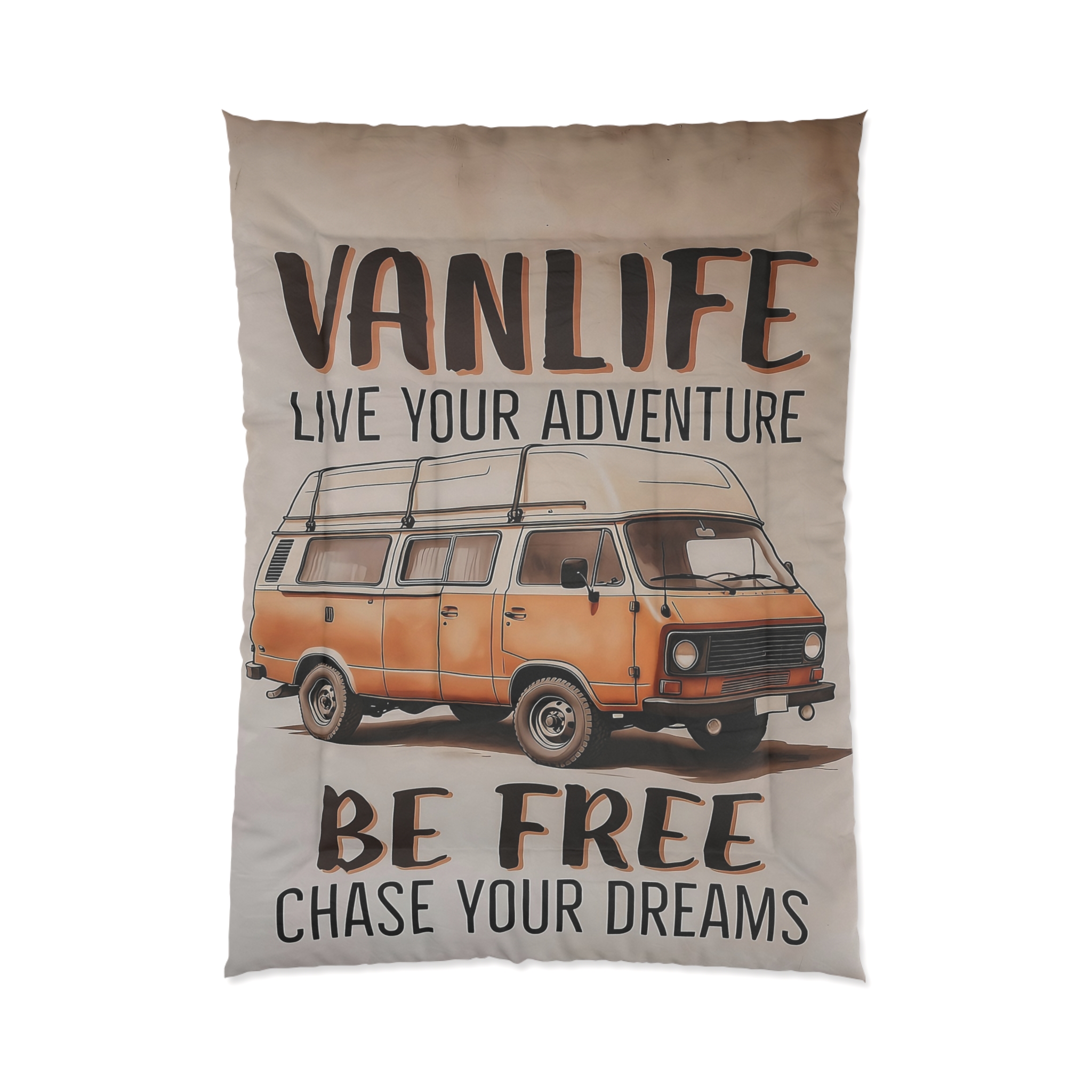 Comforter – 'Be Free, Chase Your Dreams' Vintage Camper Bedding