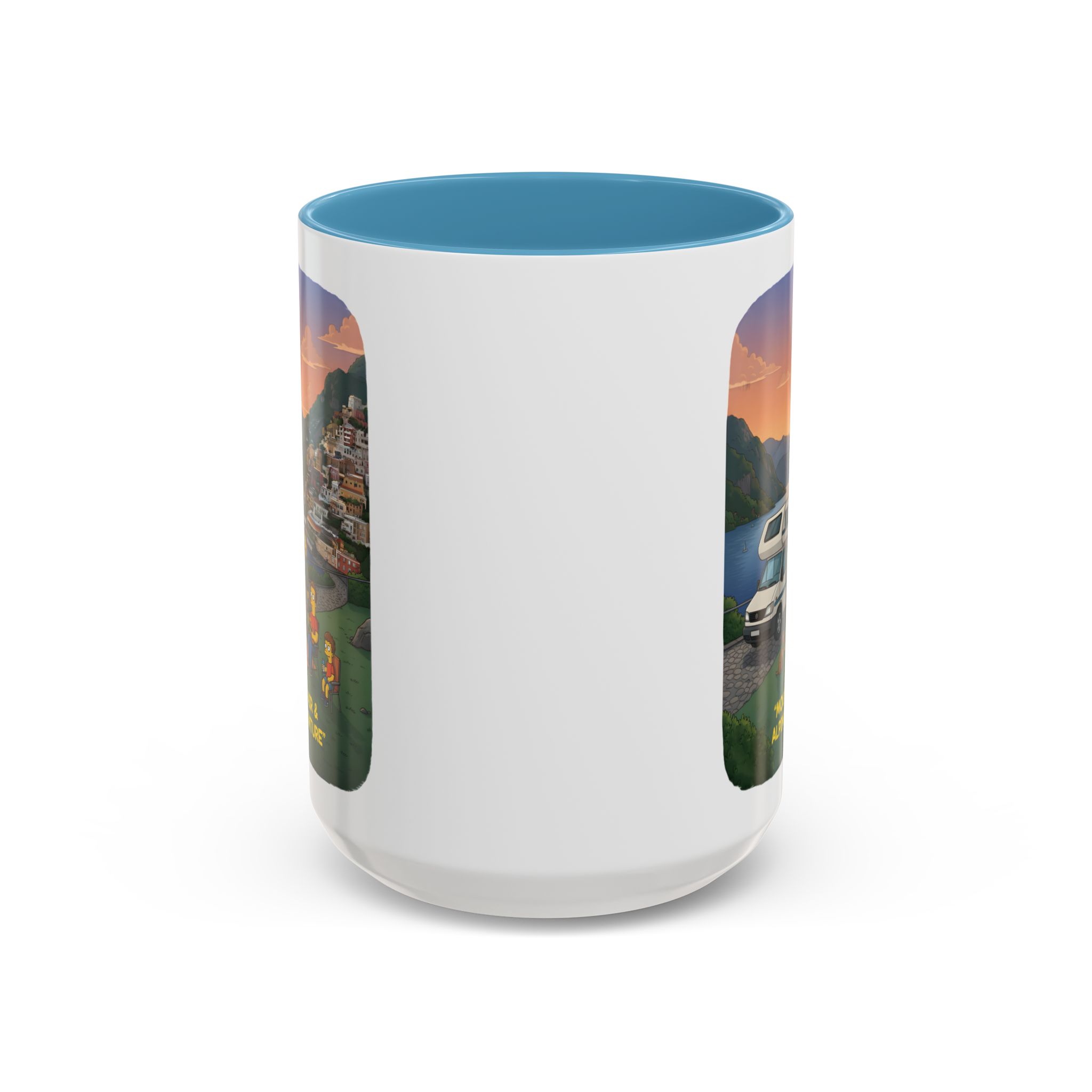 Accent Coffee Mug (11, 15oz) — "Mountain Air-Alpine Adventure" Design Sitcom-Line