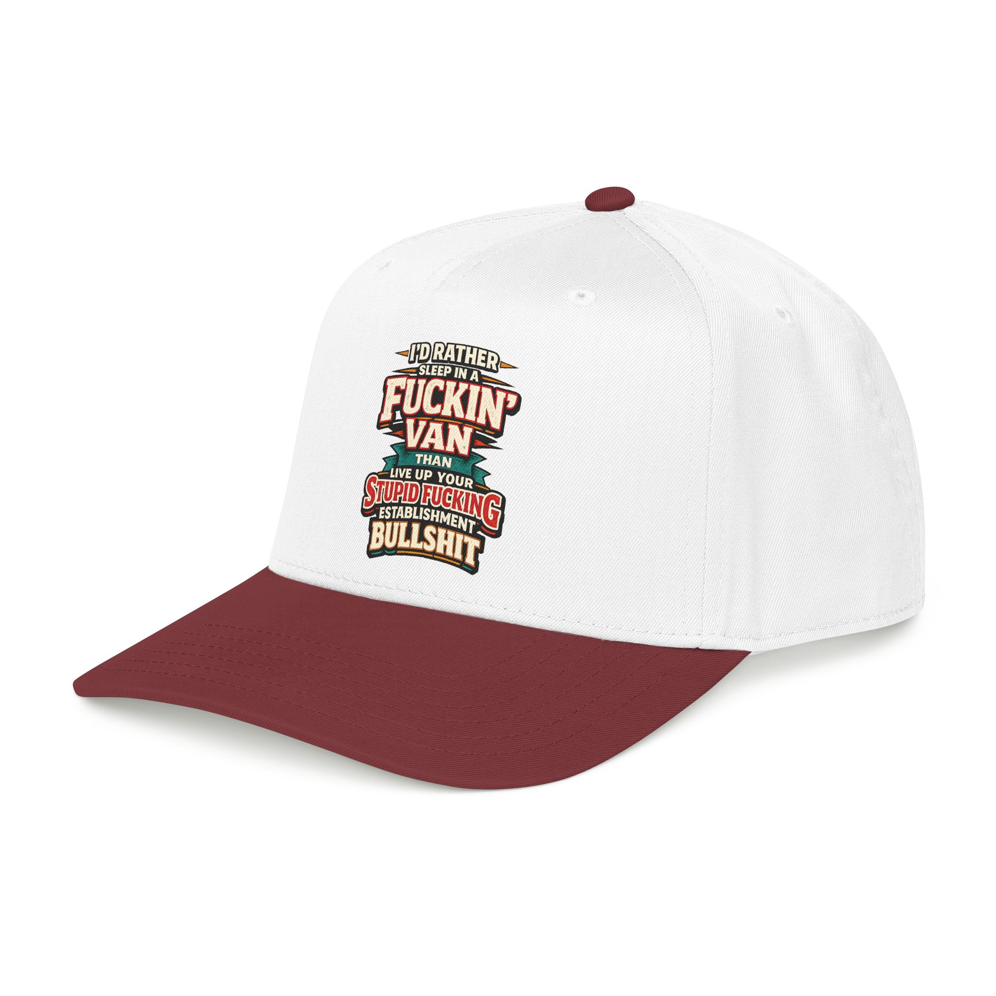 Baseball Cap - "I´d Rather Sleep in A Fucking Van" Design F**K-Line