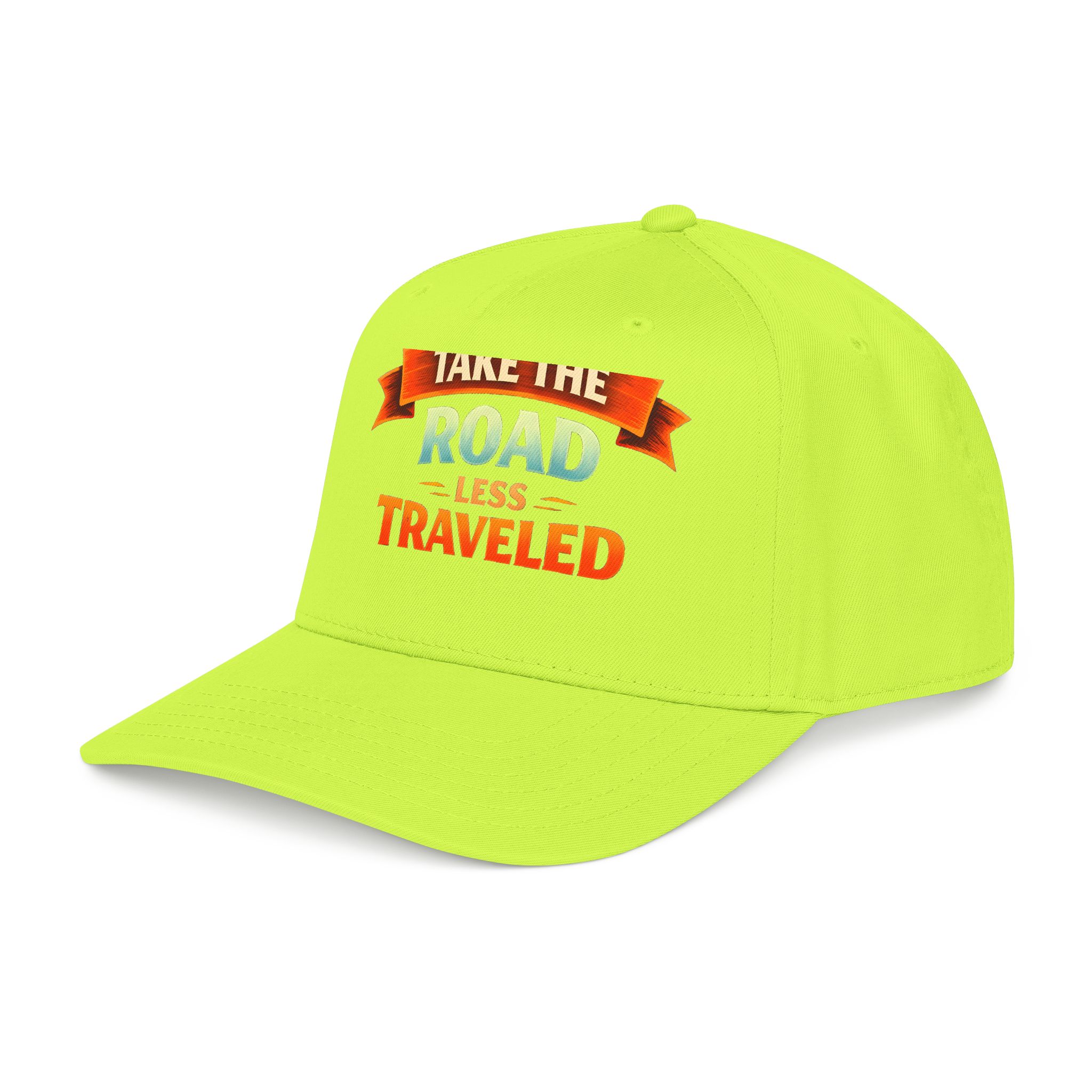 Baseball Cap - "Take The Road Less Traveled" Design Scenic-Line
