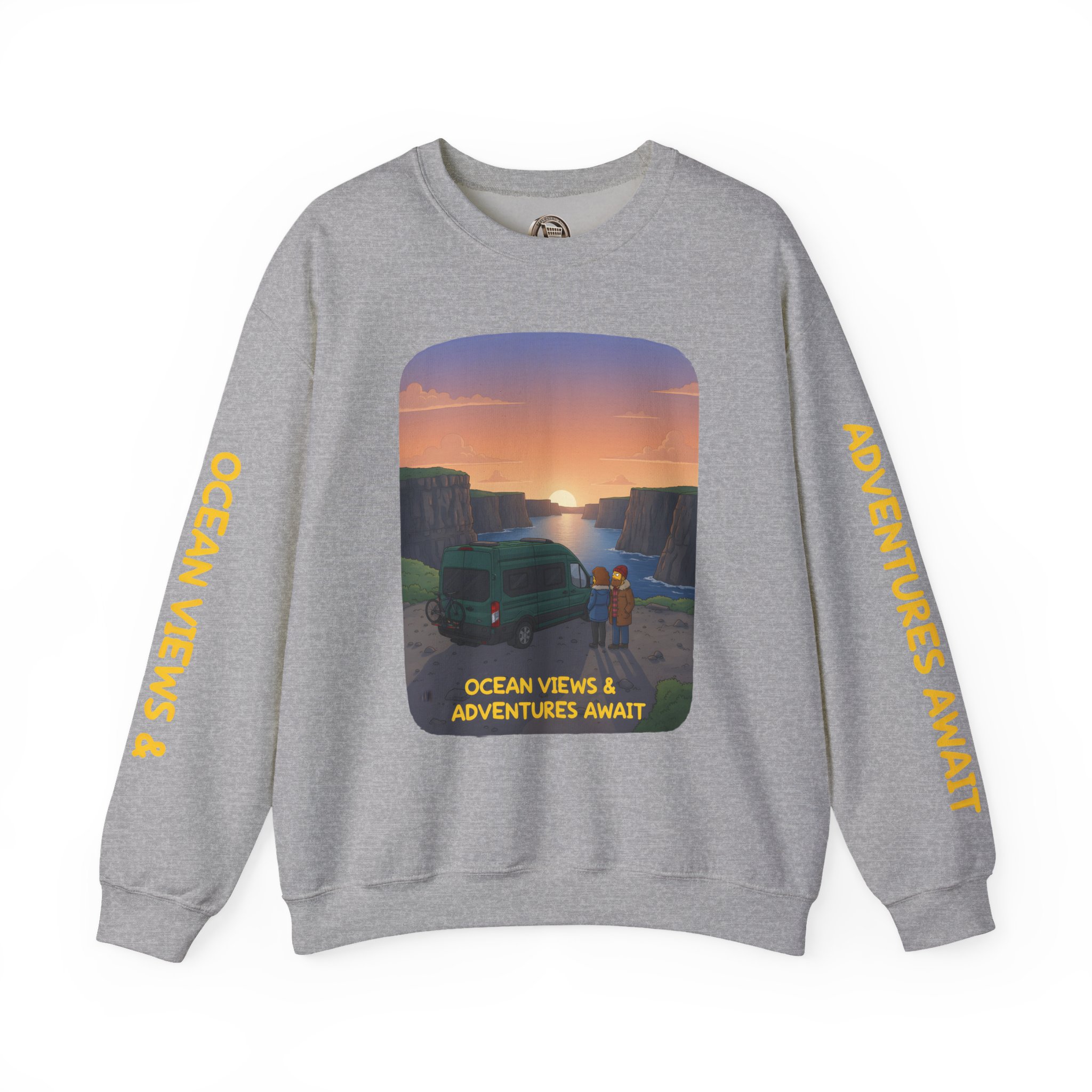 4466244859785408279_2048.jpeg Unisex Heavy Blend™ Crewneck Sweatshirt — "Ocean Views-Adventures Awaits" Design Sitcom-Line