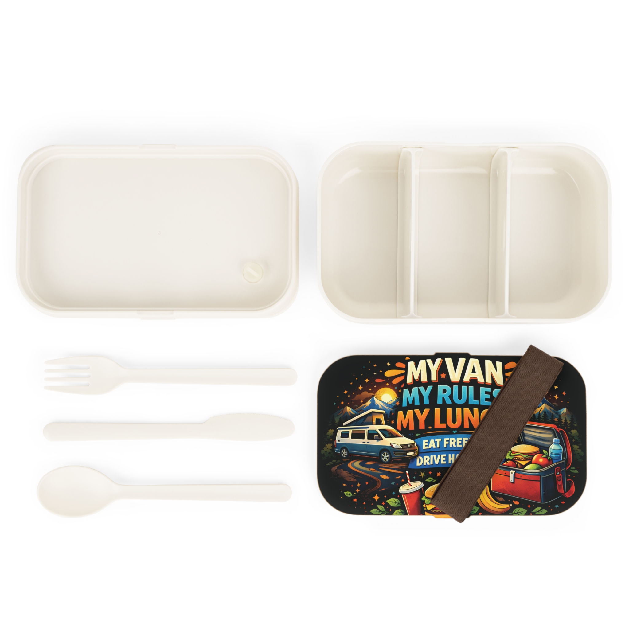 Adventure Camper Bento Box — "My Van, My Rules, My Lunch" Camper Van Lunchbox