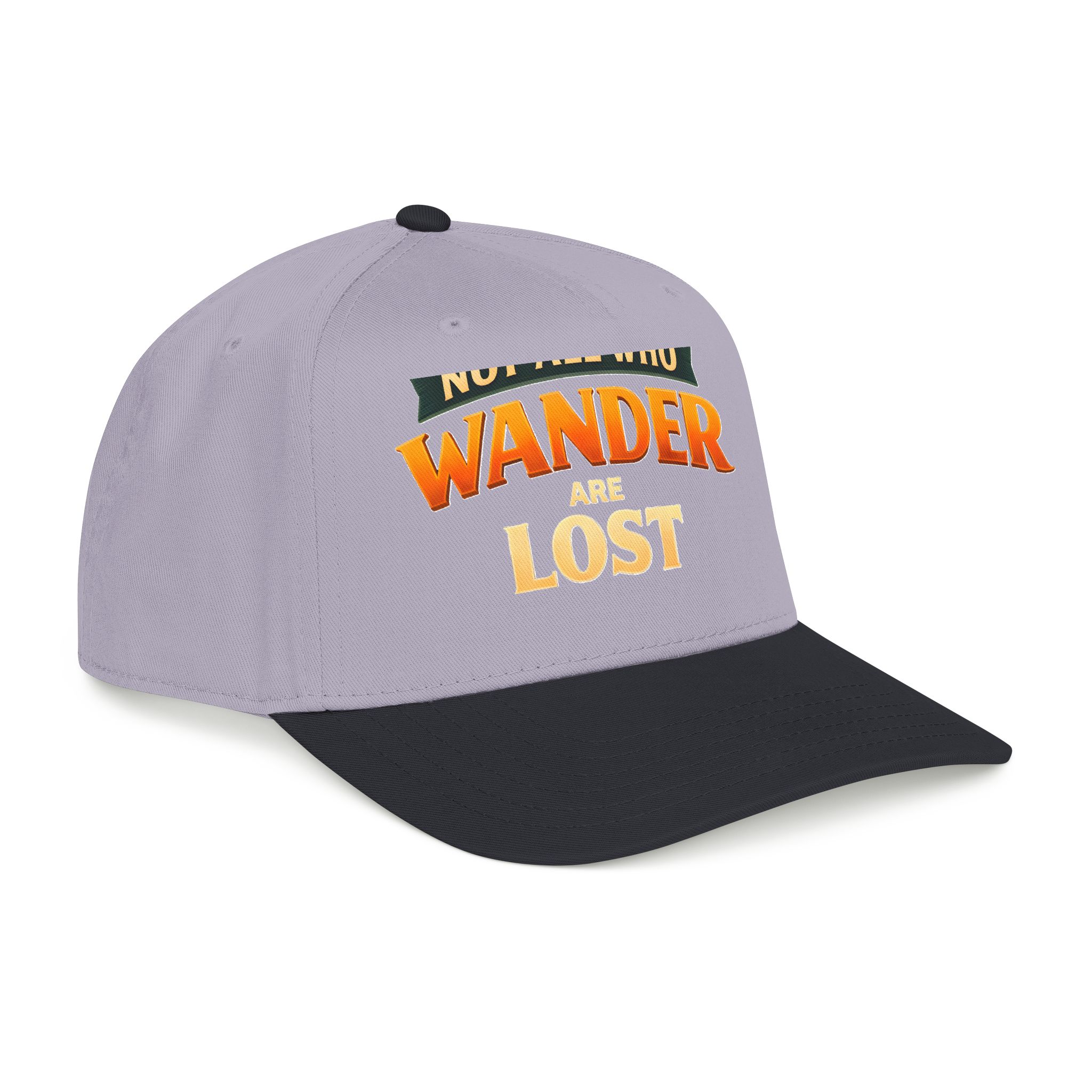 Baseball Cap - "Not All Who Wander Are Lost" Design Scenic-Line