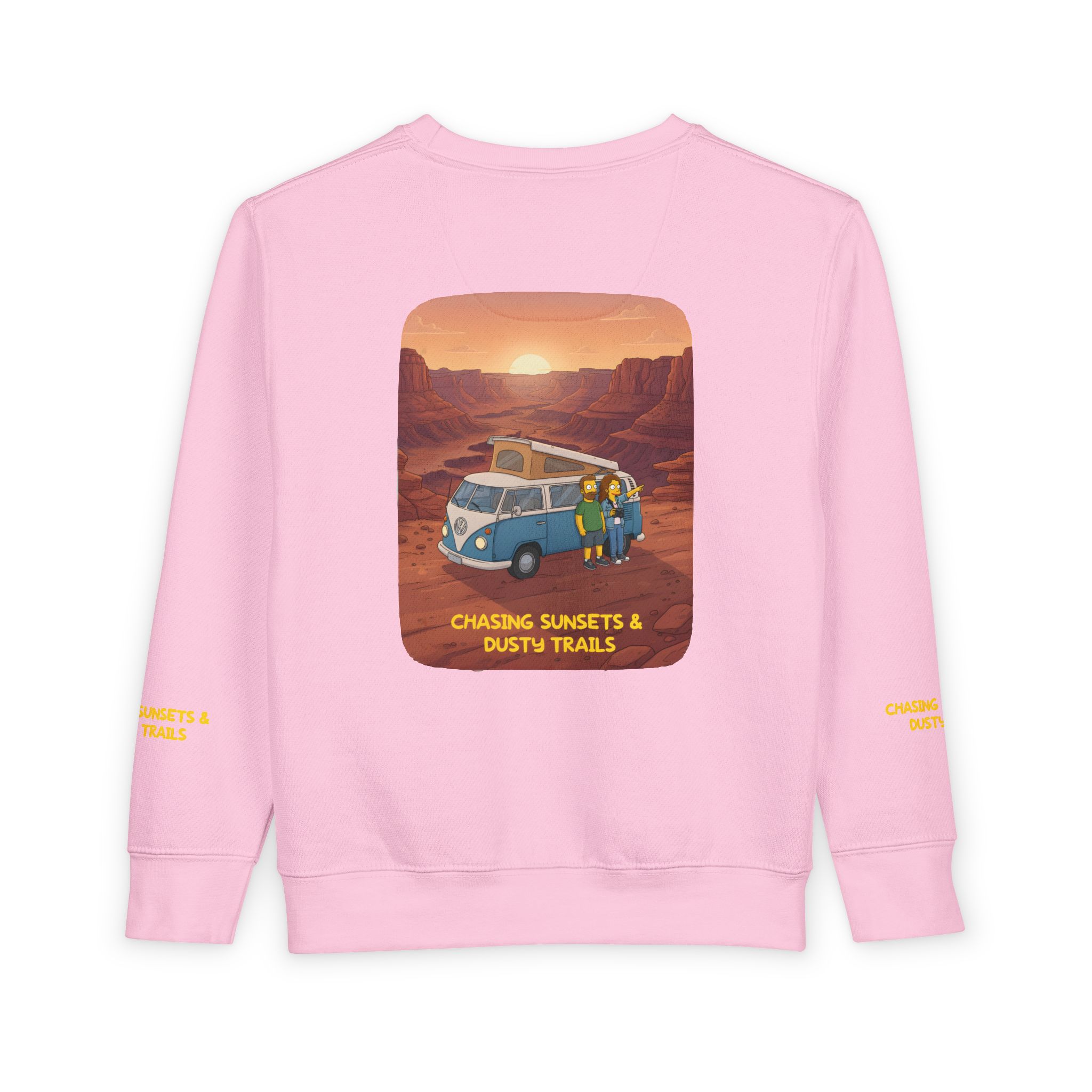 Toddler Sweatshirt - "Chasing Sunsets And Dusty Trails" (Design Sitcom-Line)