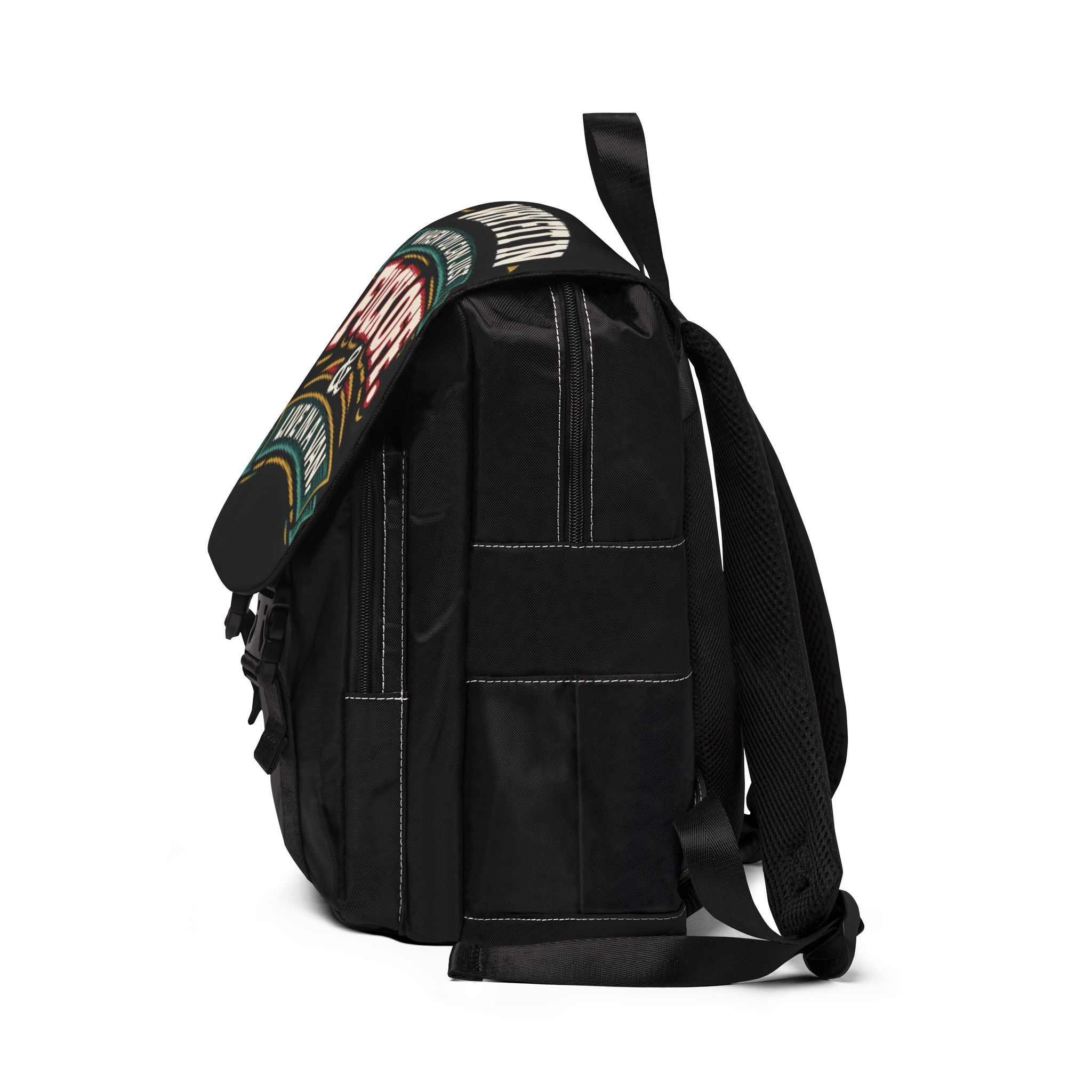 Unisex Casual Shoulder Backpack — "Why Fit In" Design F**K-Line