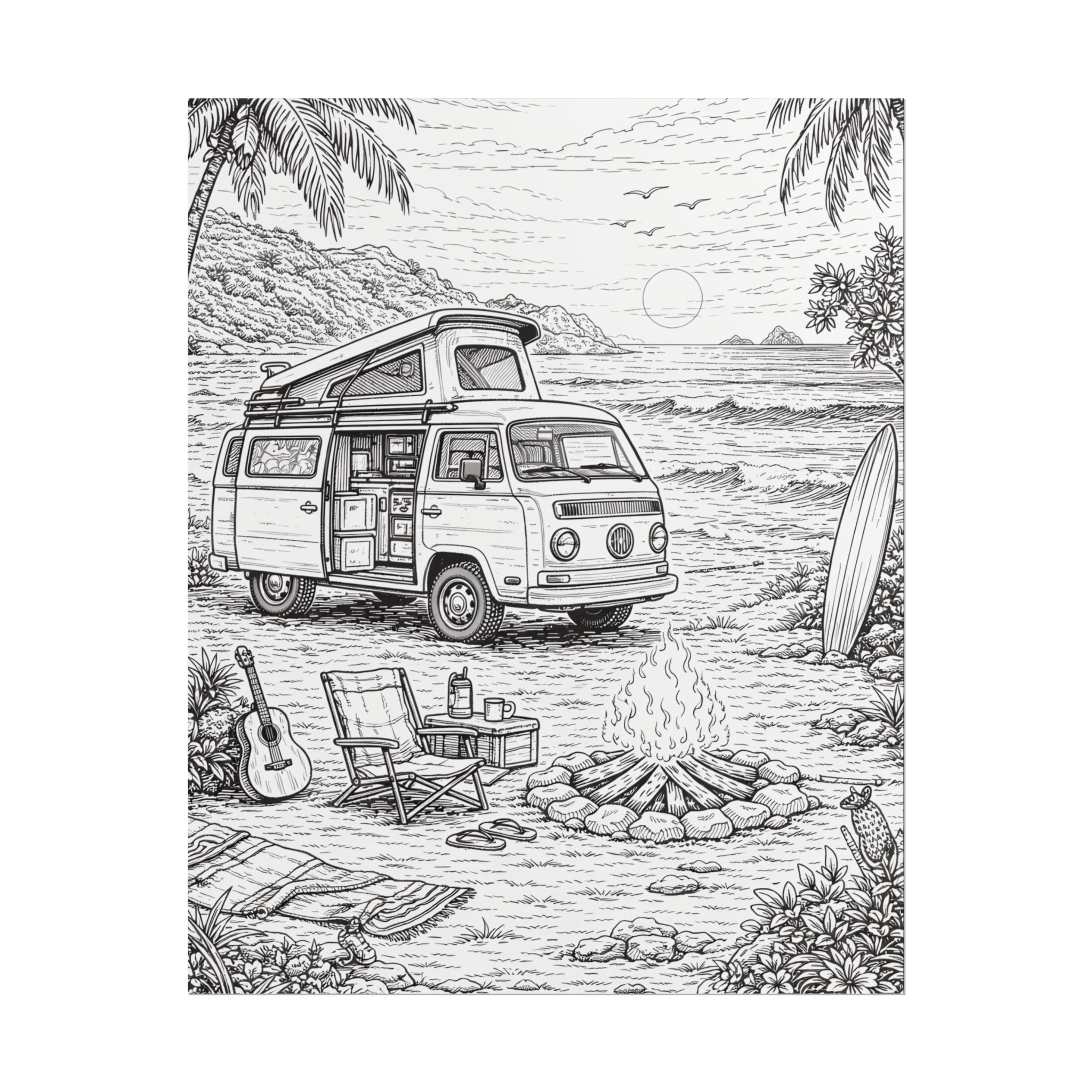 4476133488656937698_2048-1.jpeg Campervan Poster — Vintage RV Camping Landscape Wall Art