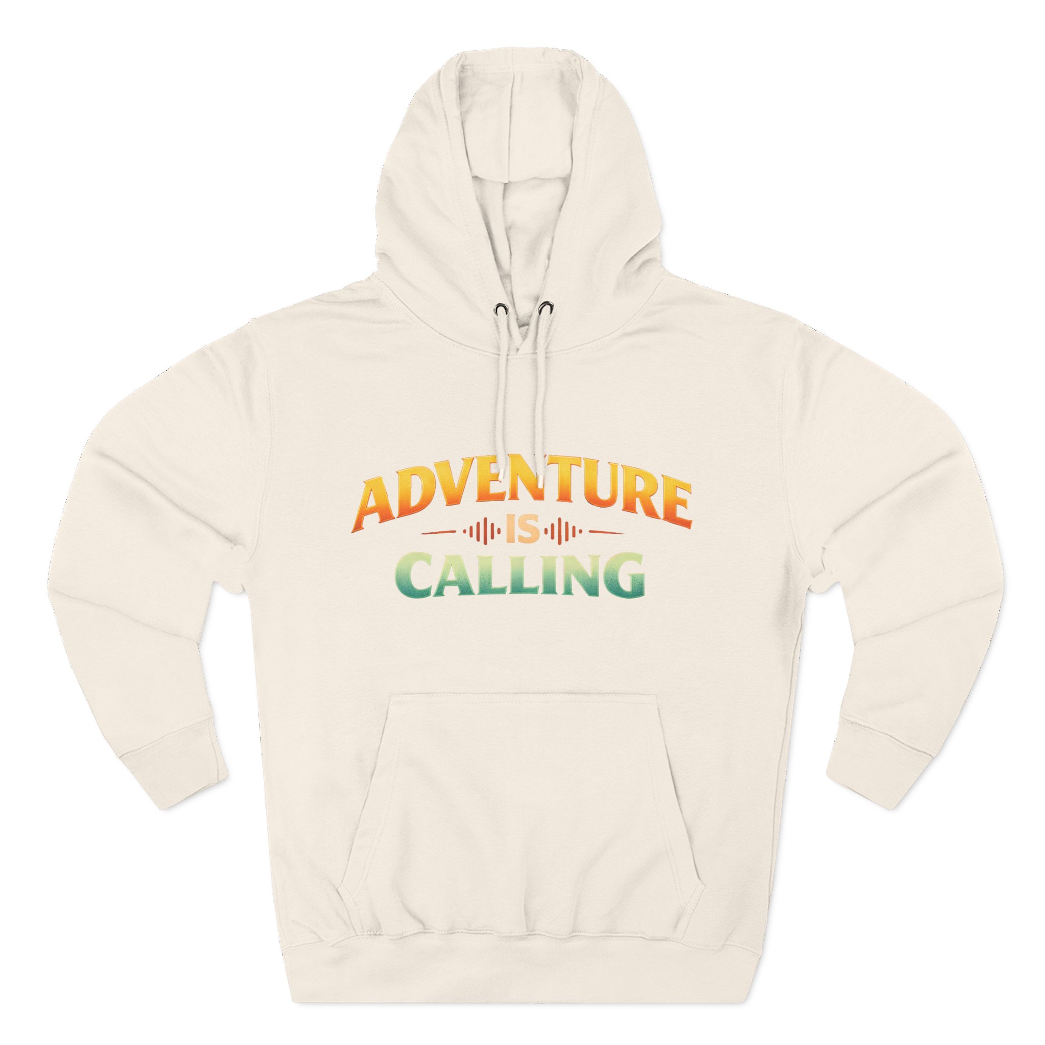 Three-Panel Fleece Hoodie - "Adventure Is Calling" Design Scenic-Line