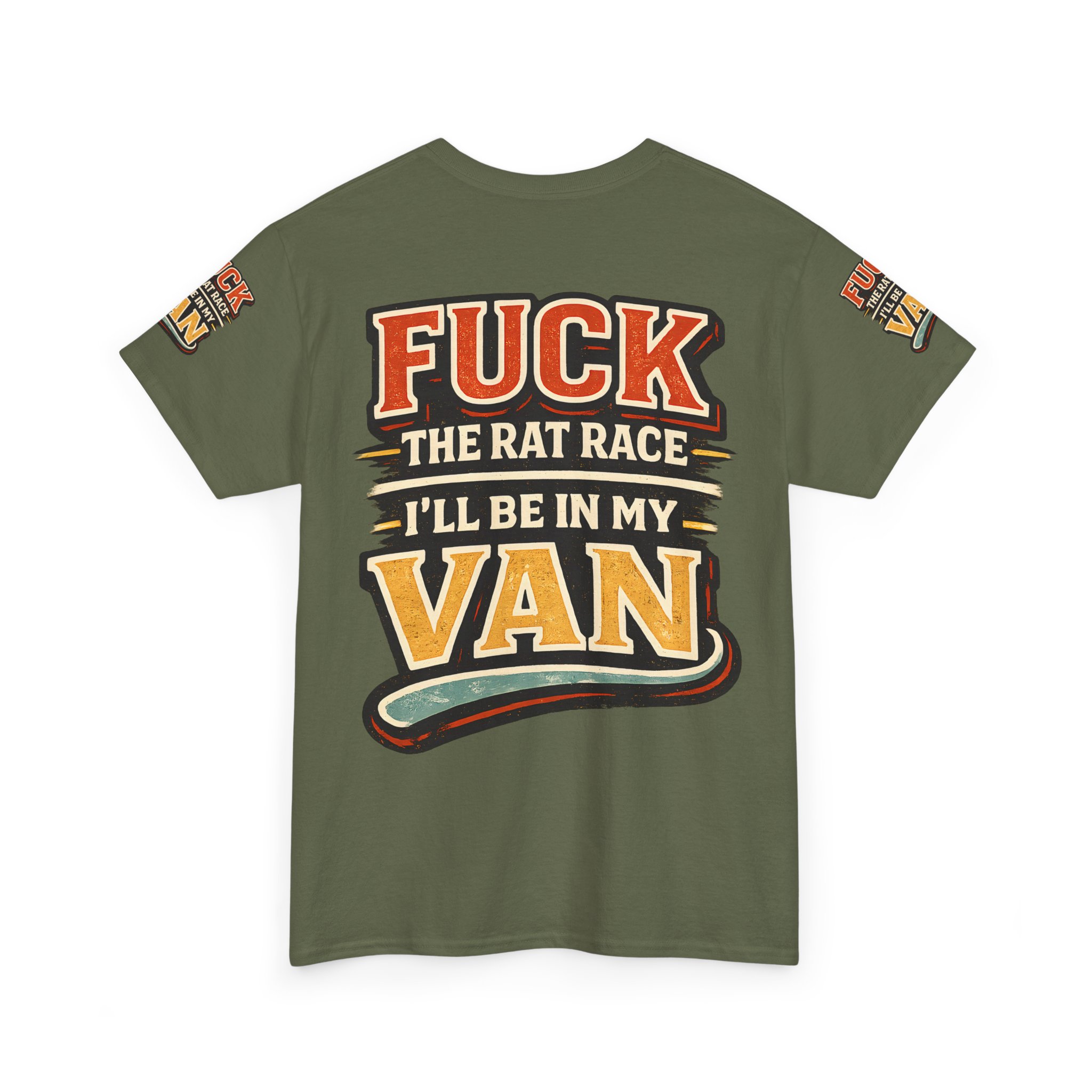 4491457396751317706_2048.jpeg Unisex Heavy Cotton Tee — "Fuck The Rat Race" Design F**K-Line