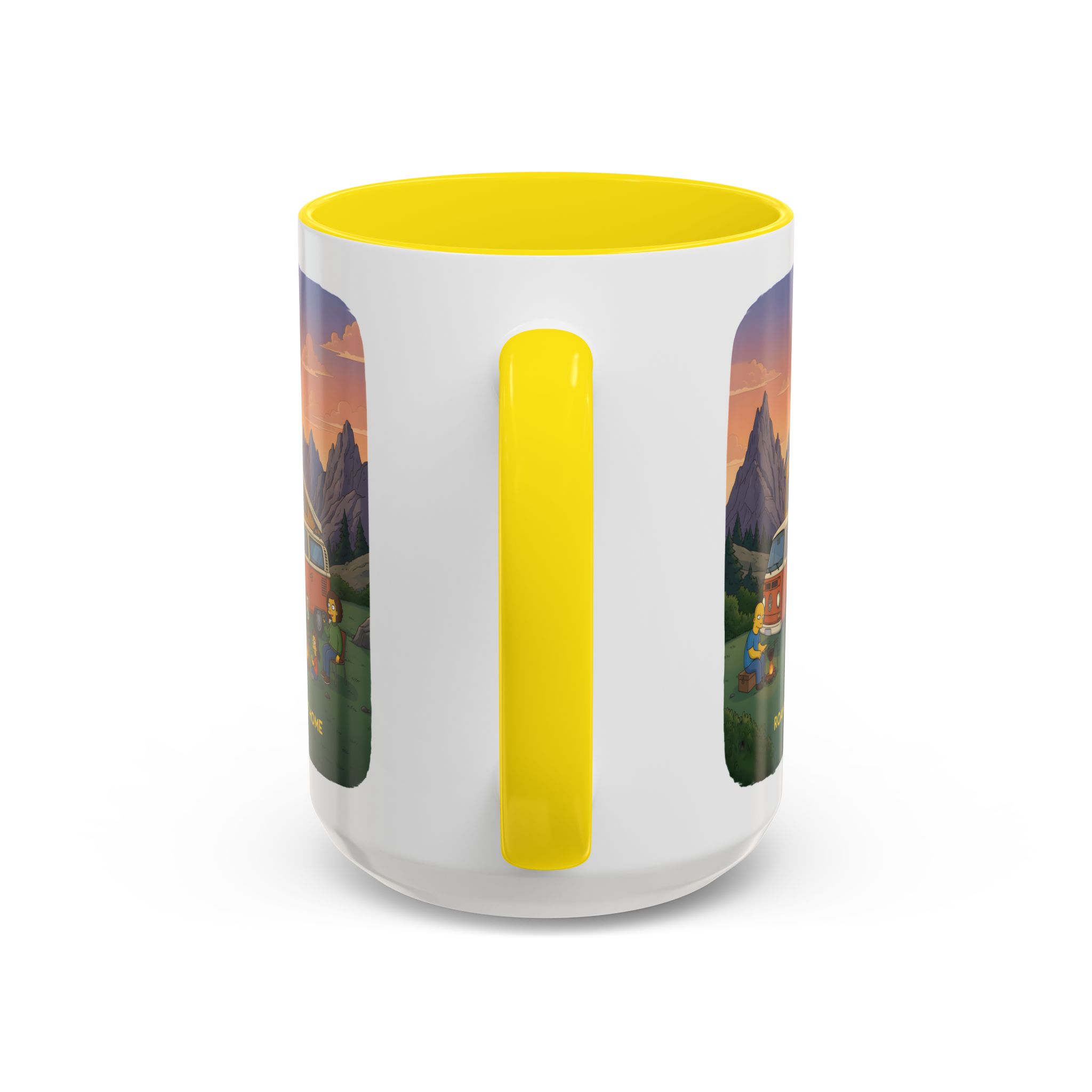 Accent Coffee Mug (11, 15oz) — "Roam Sweet Home" Design Sitcom-Line