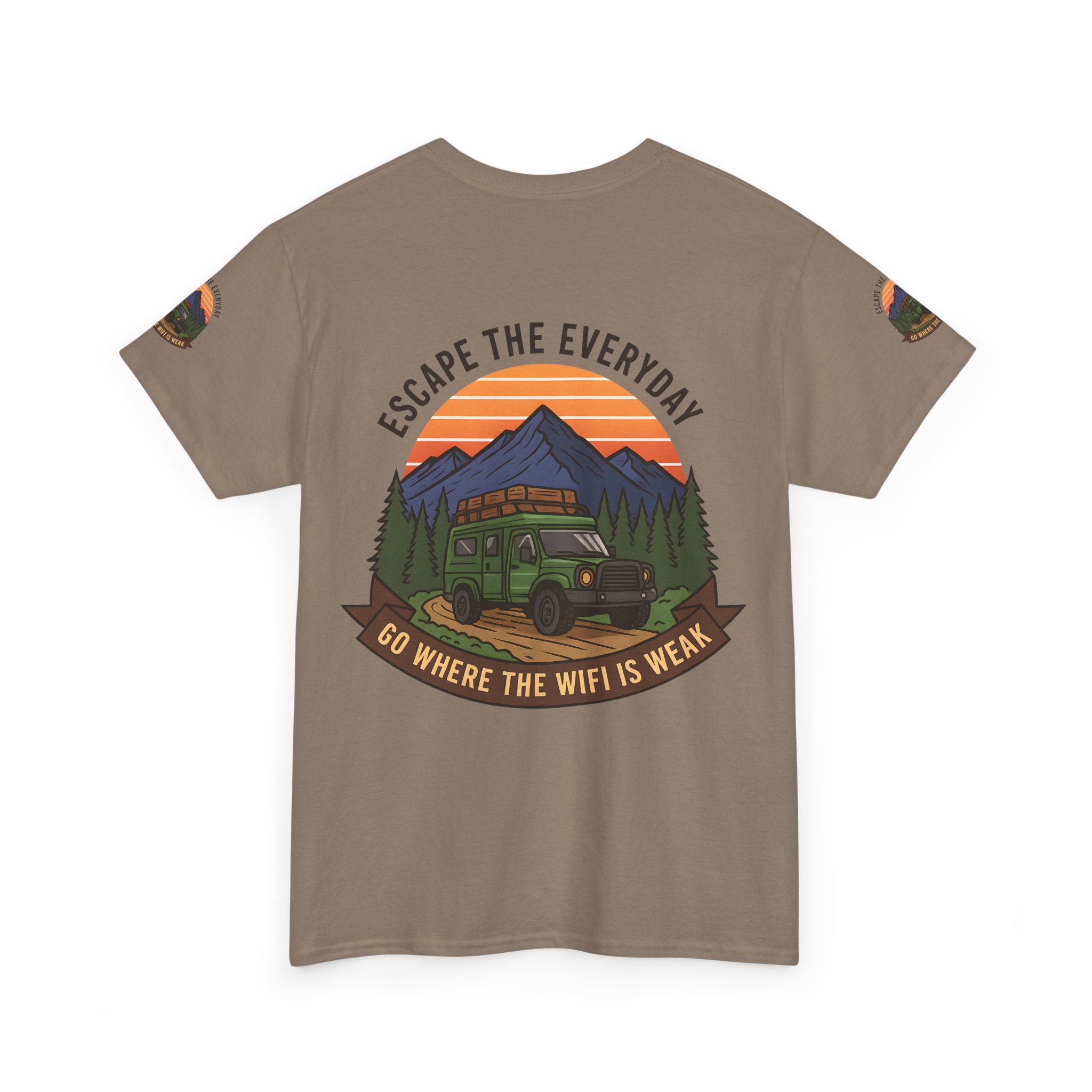 4525544375271194542_2048.jpeg Unisex Heavy Cotton Tee — "Go Where the WiFi Is Weak" Adventure Shirt