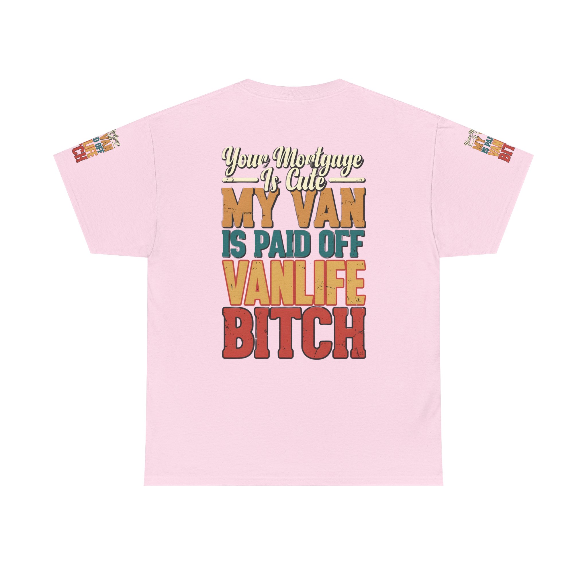 Unisex Heavy Cotton Tee — "Your Mortgage Is Cute" Design F**K-Line